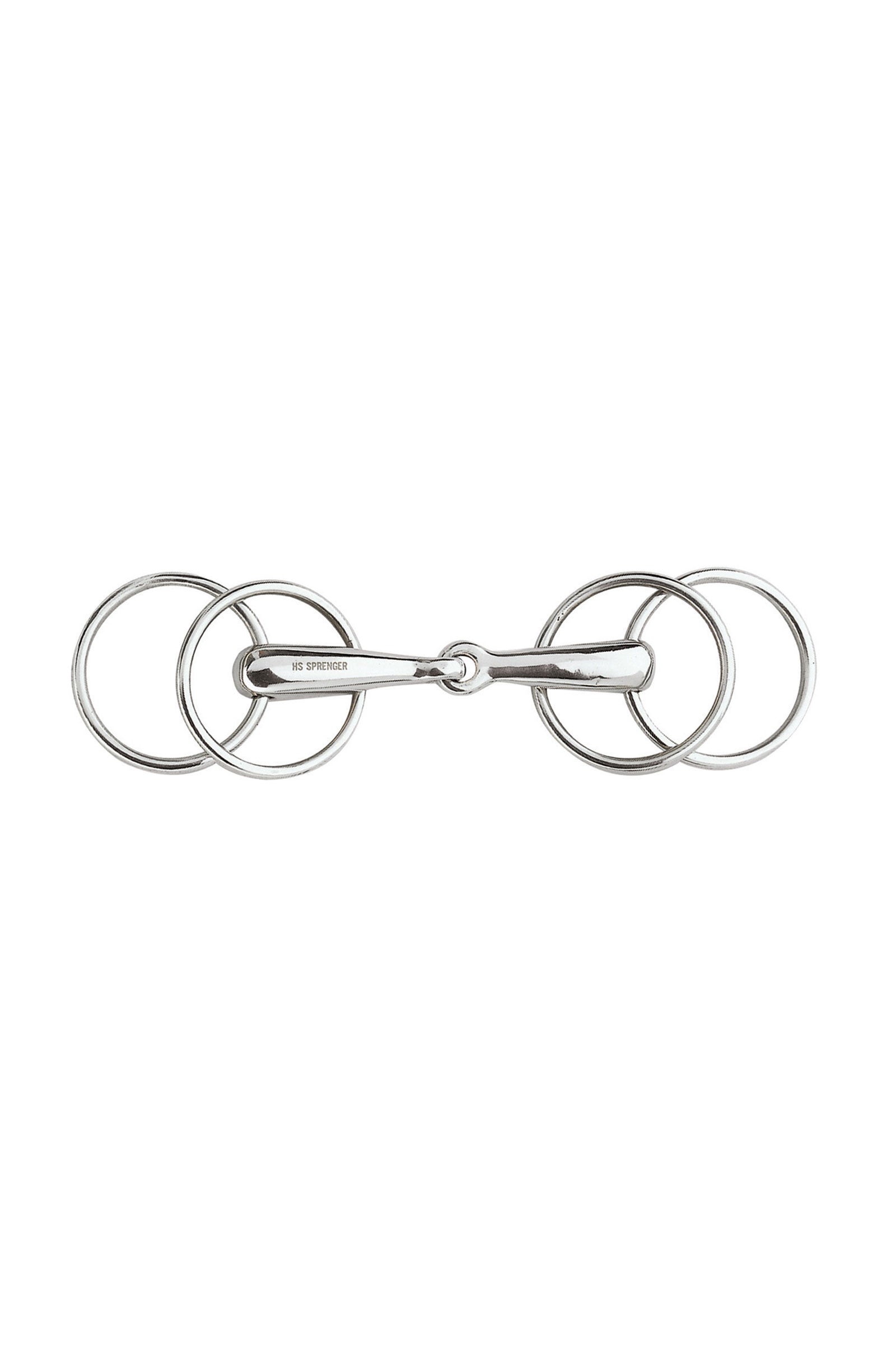 Sprenger Loose Ring snaffle with 4 rings, Stainless steel Horse Bits