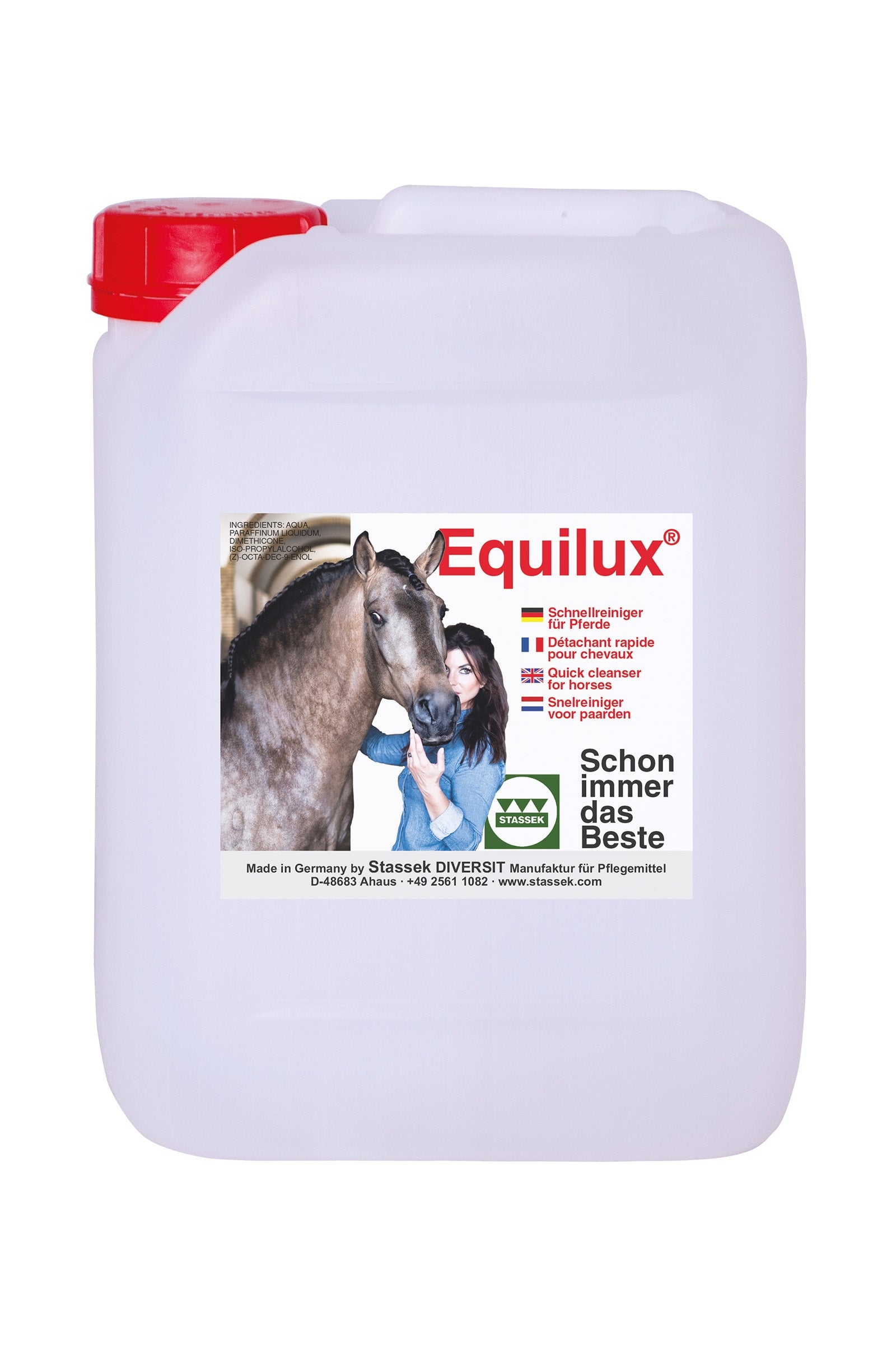 Stassek Equilux Quick Cleanser for Horses Canister, 2 liters Horse Health Care
