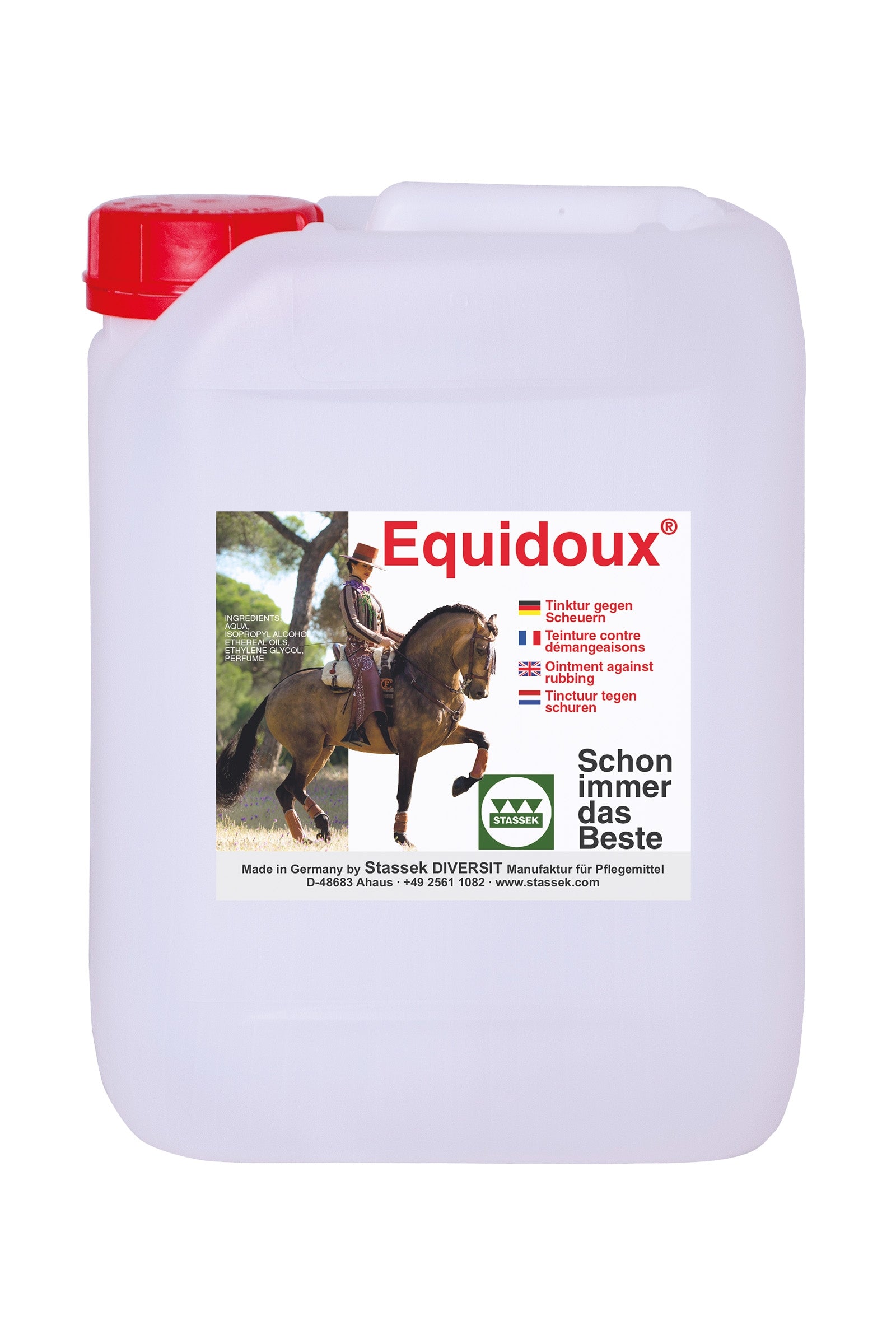 Stassek Equidoux Fluid Against Tail Chafing, 5 liters Horse Health Care
