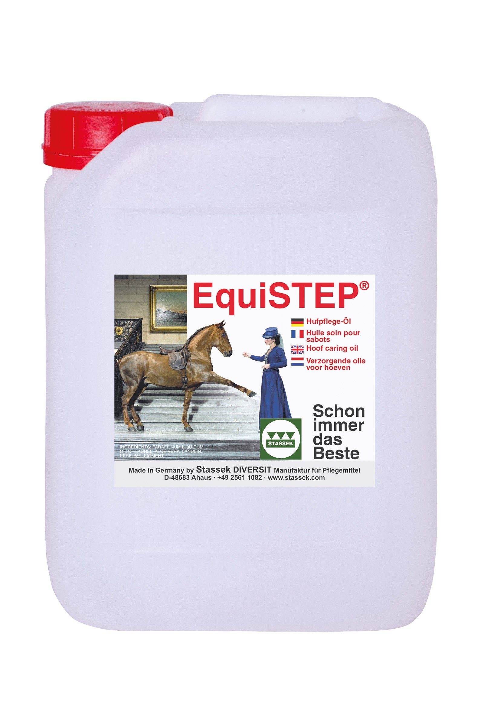 Stassek EquiSTEP Hoof Oil Canister, 5 liters Horse Health Care