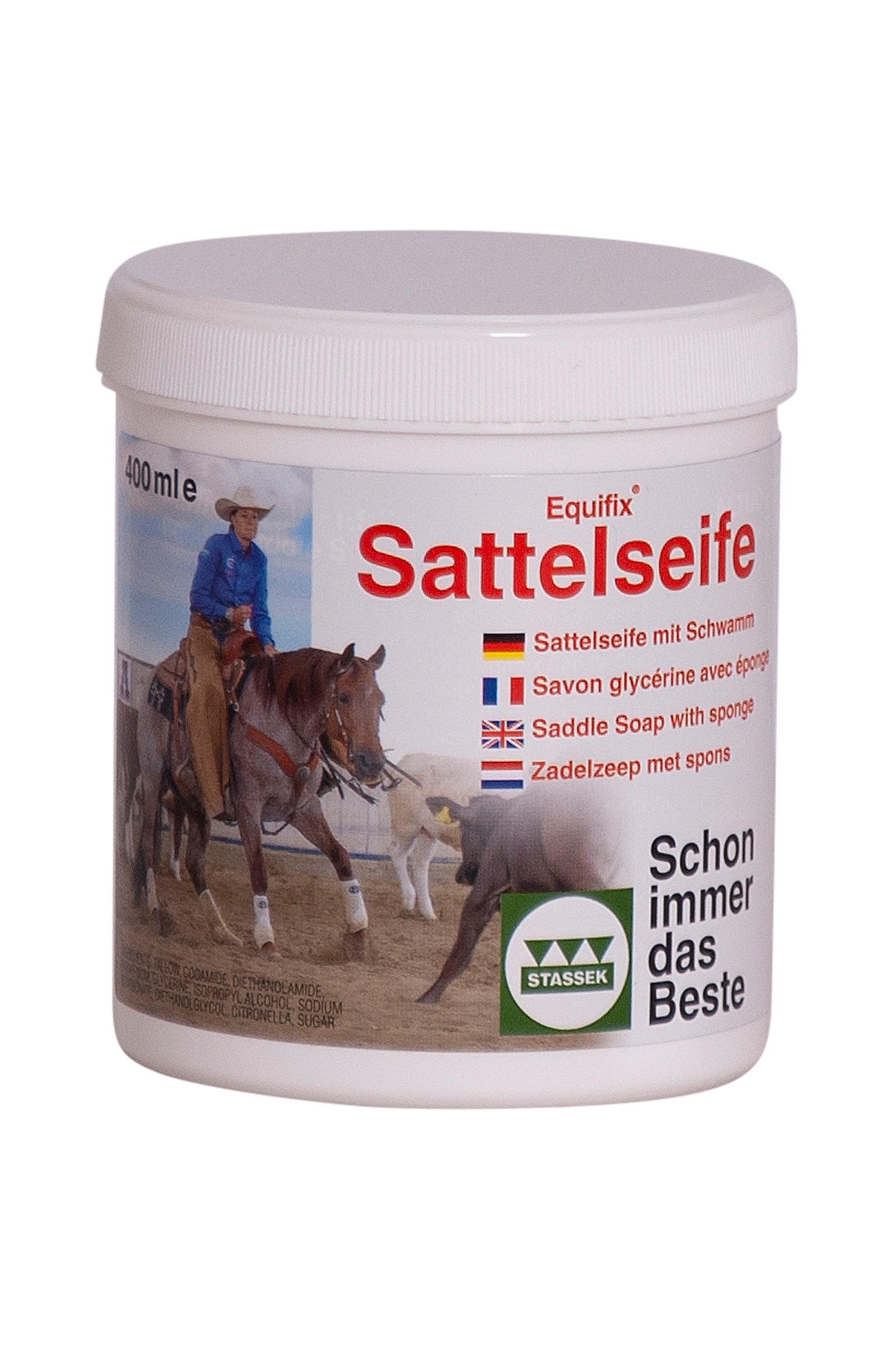 Stassek Equifix Saddle Soap, 400 ml Horse Health Care