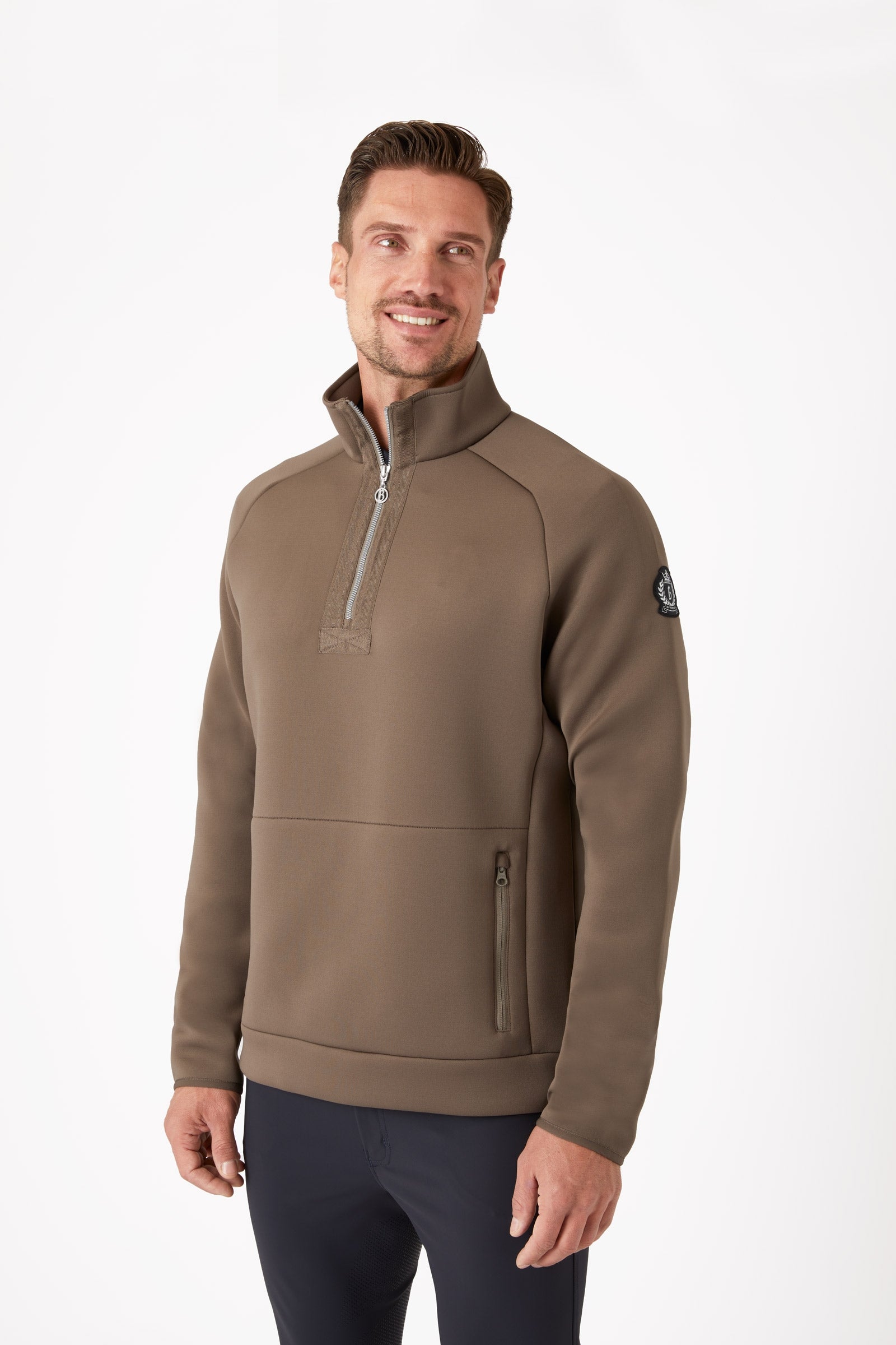 B Vertigo Nicolas Men's Functional Sweatshirt with Zipper Pockets Mens Riding Clothing