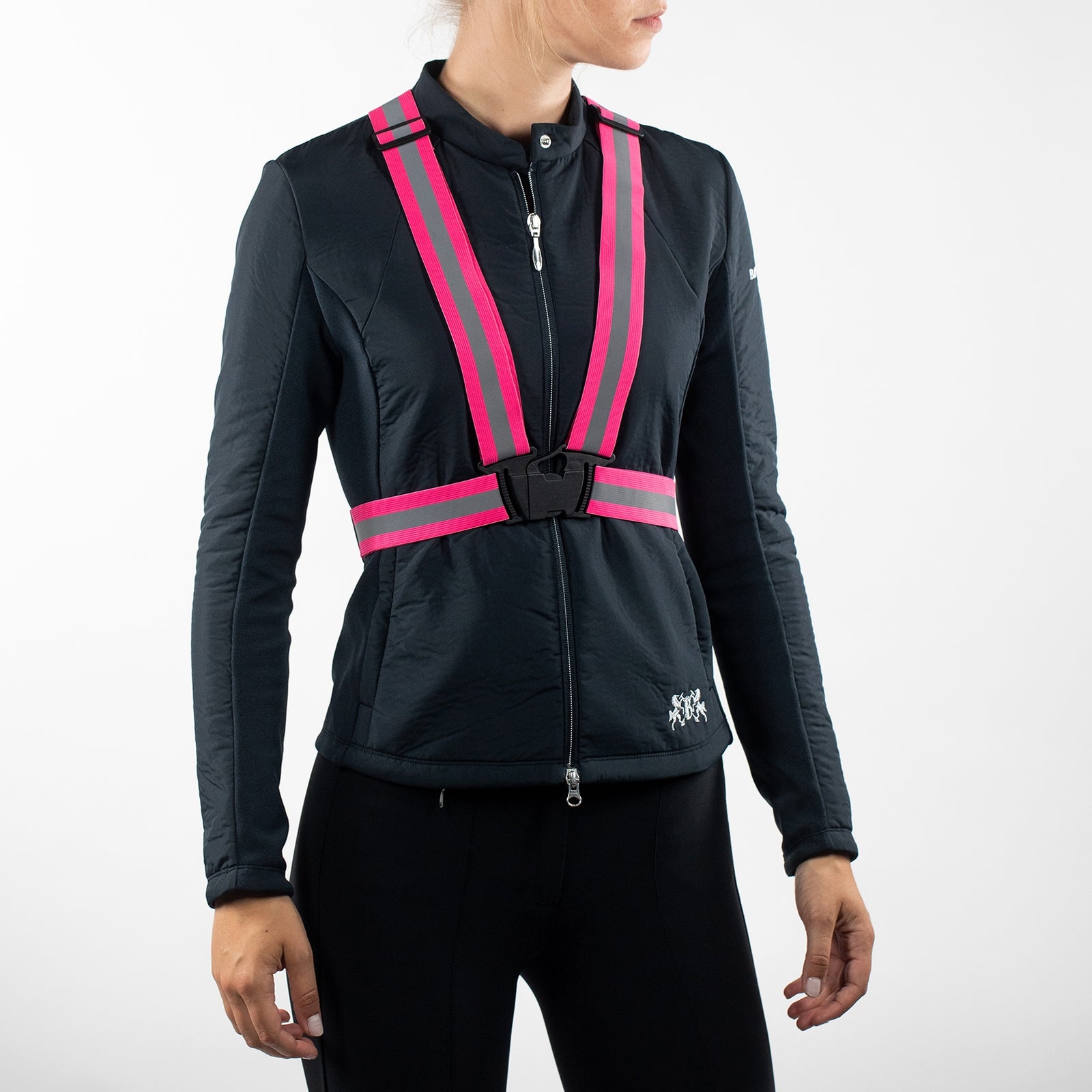 Horze Adjustable Reflective Stripe Riding Vest Reflective