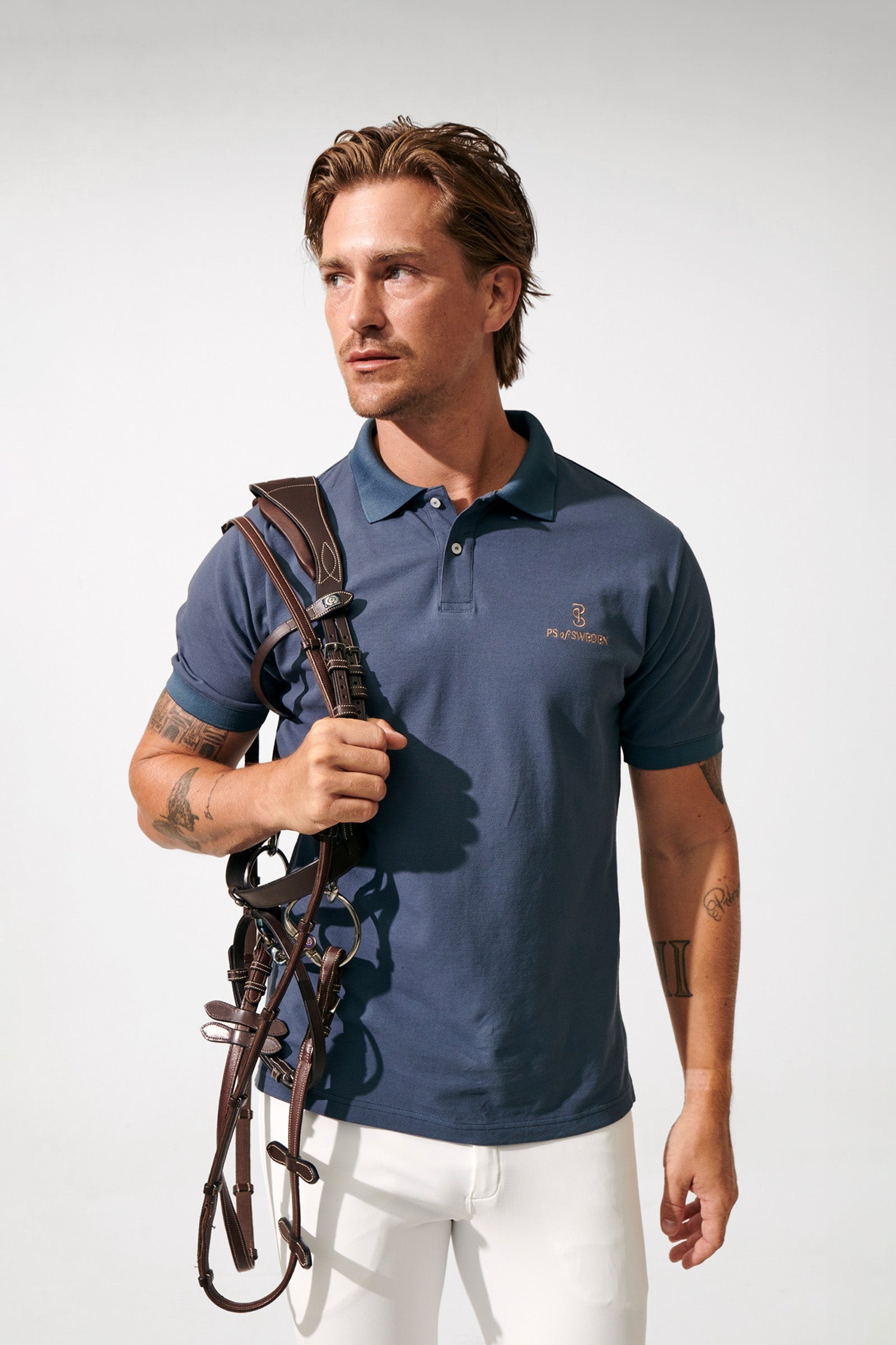 PS of Sweden Lucas Men´s Pique Polo Shirt Mens Riding Clothing