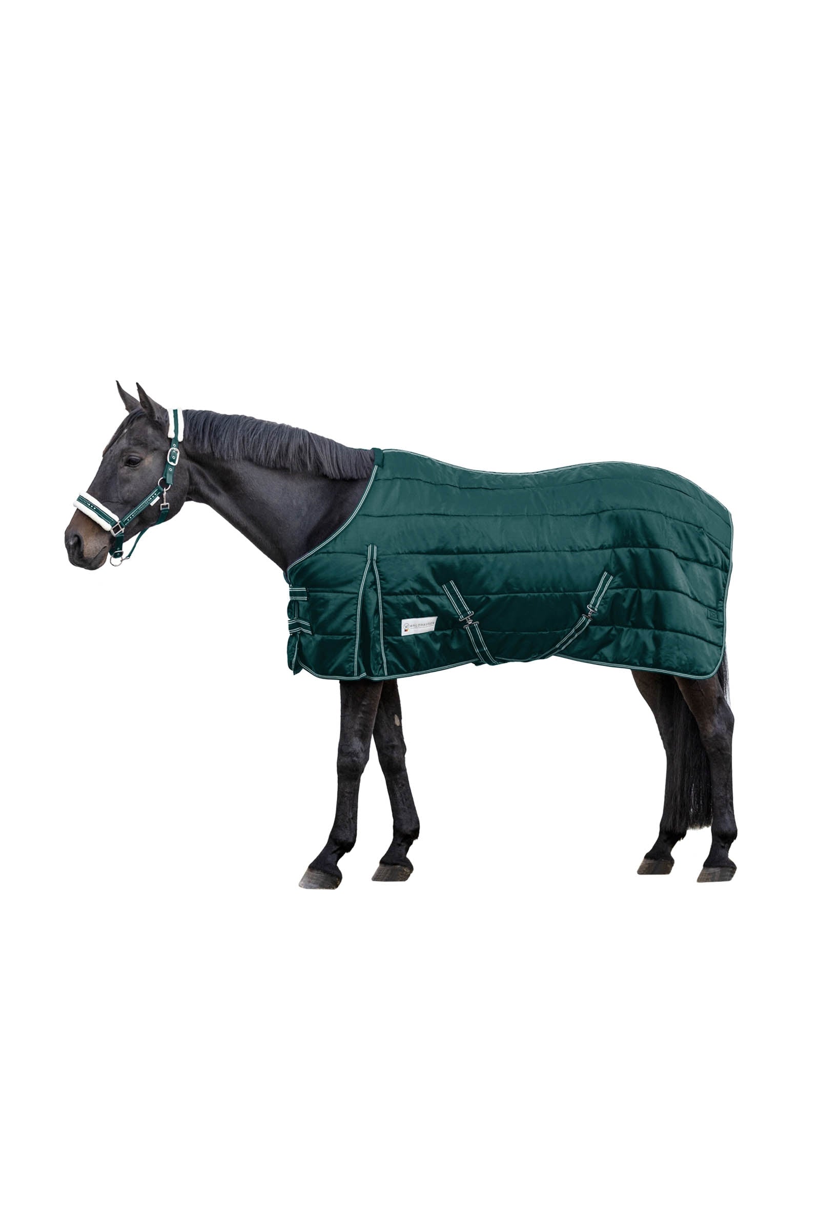 Couverture Polaire Pour Cheval Waldhausen - Taille 5'9" (environ 150 Cm) - Noire - Fabriquée En Allemagne