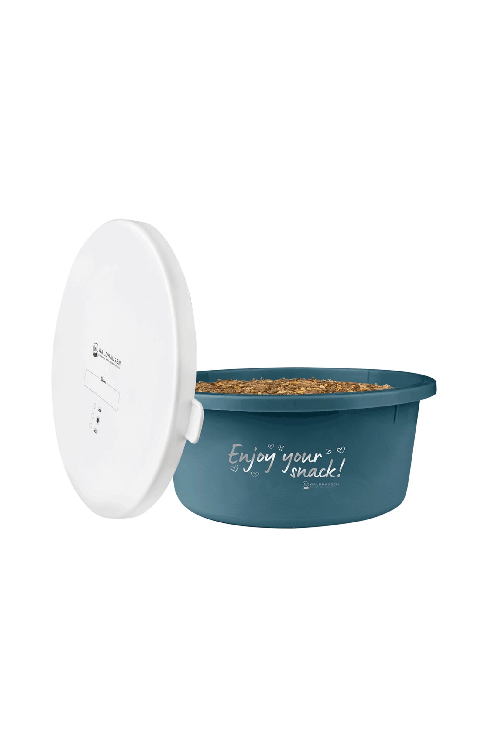 Waldhausen Small Feeding Bowl With Lid Horse Feeders & Waterers
