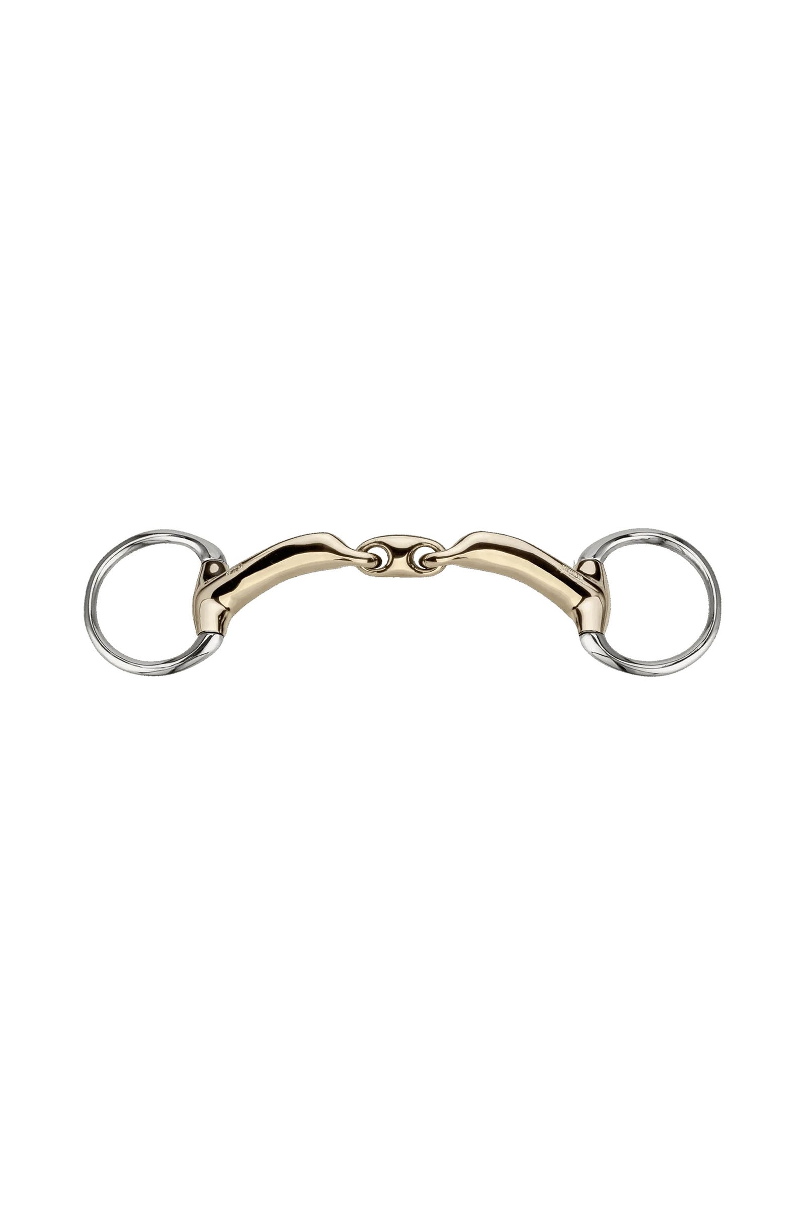 Sprenger Novocontact Eggbutt Bradoon 14mm Double Jointed Sensogan D-Shaped Rings Horse Bits