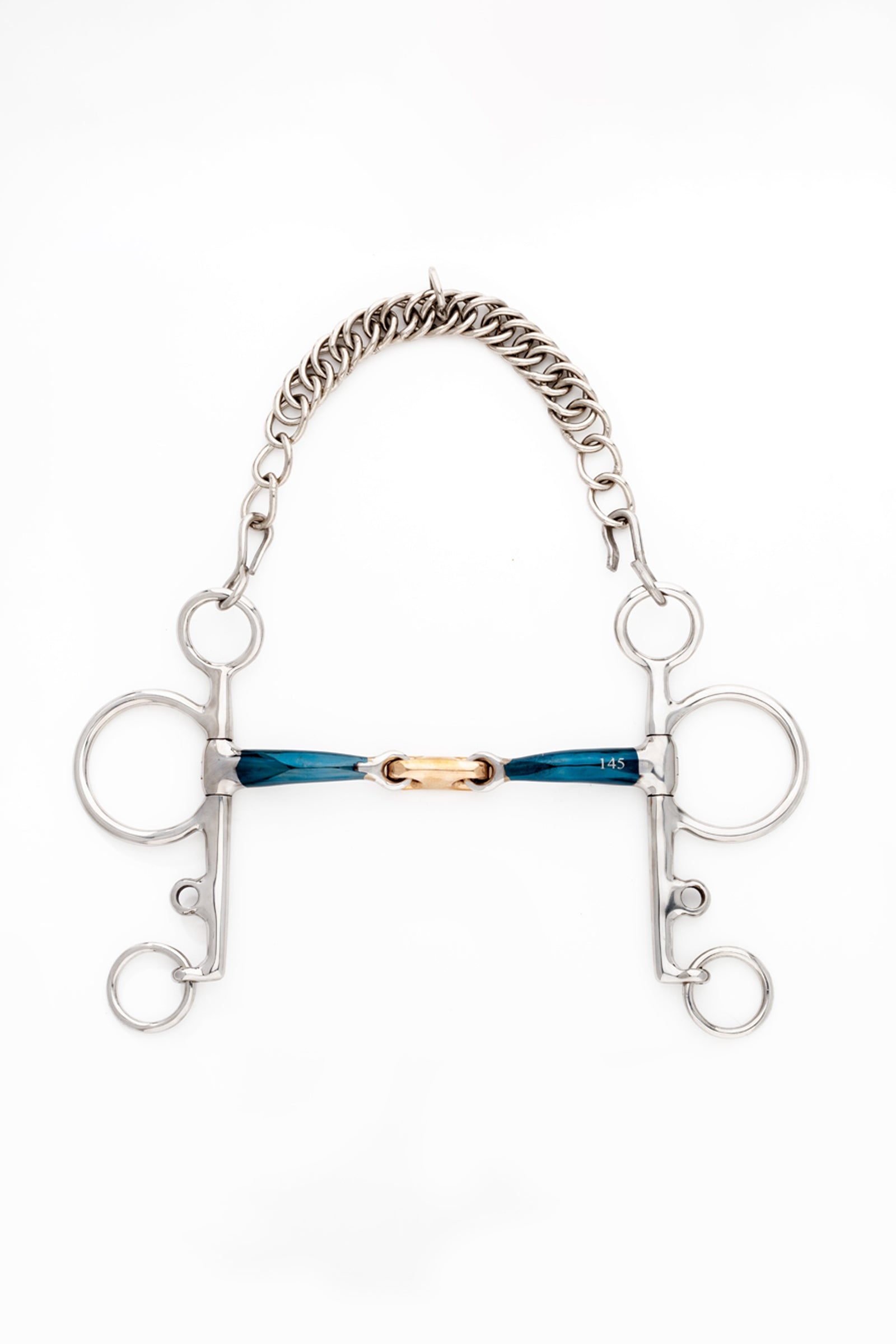 Kavalkade Ergonomic Pelham Double Jointed, Long, 14 mm Horse Bits