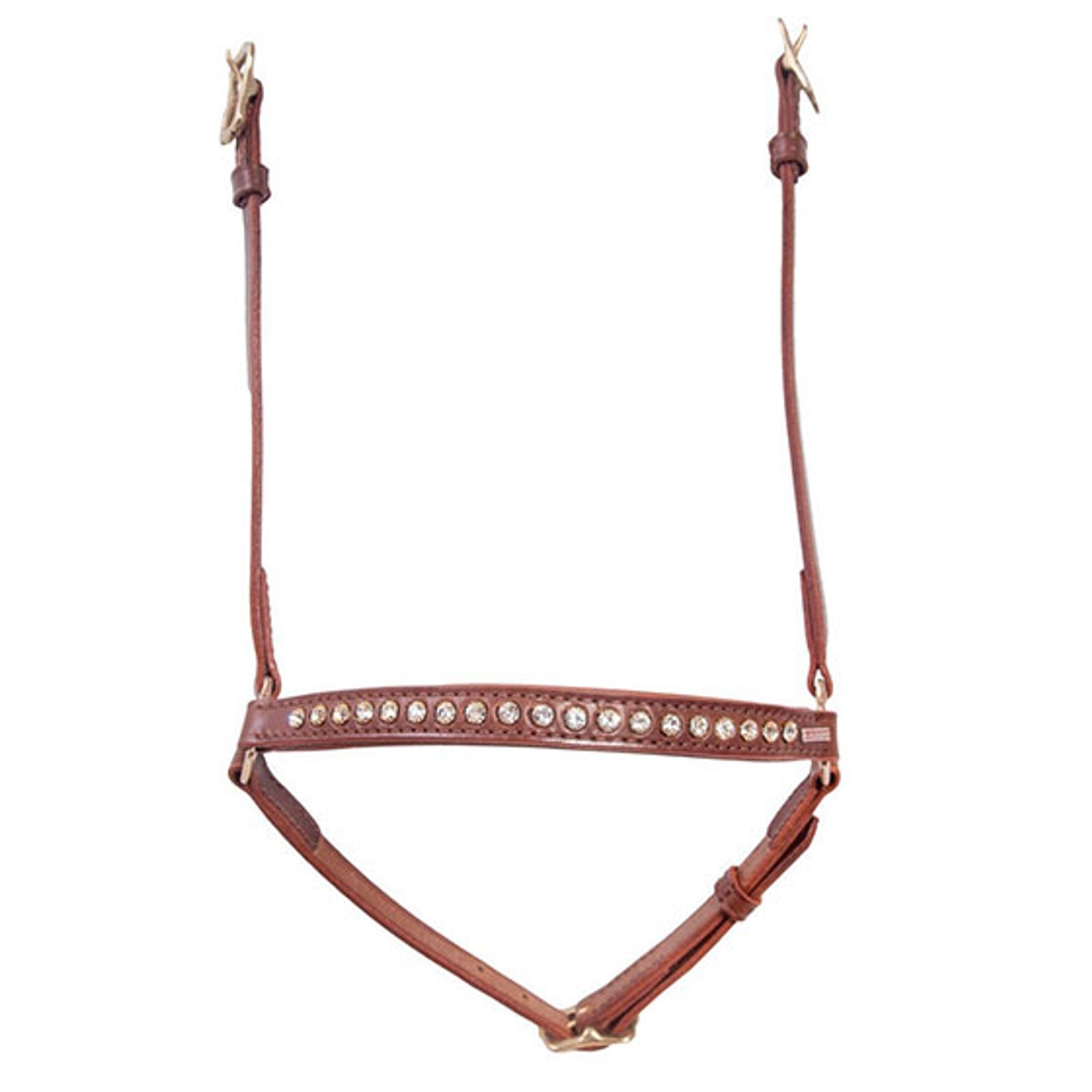 Karlslund Hannoveran noseband, 1 row crystals Bridles & Reins