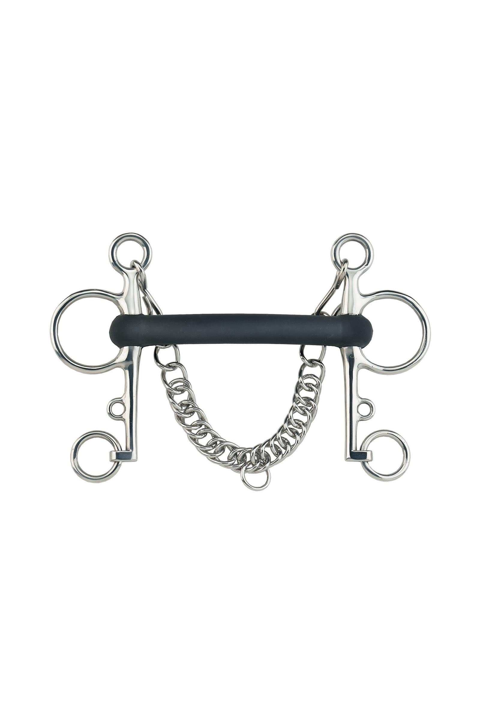 Sprenger Pelham Vulcanic Rubber Rigid, Mullen Mouth 18mm, Stainless St. Horse Bits