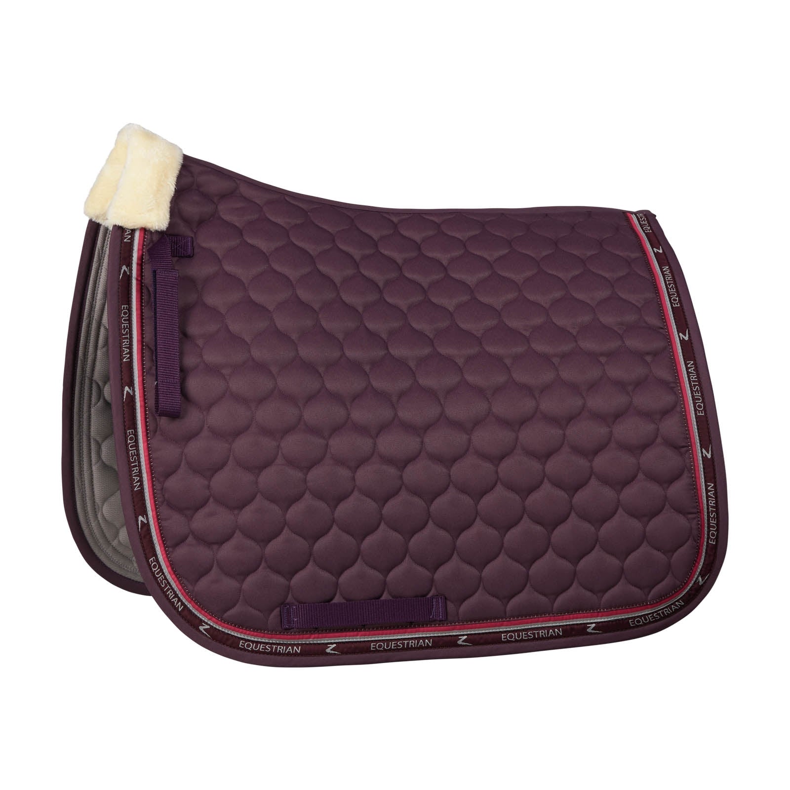 Horze Claremont Dressage Saddle Pad with Faux Fur Saddle Pads