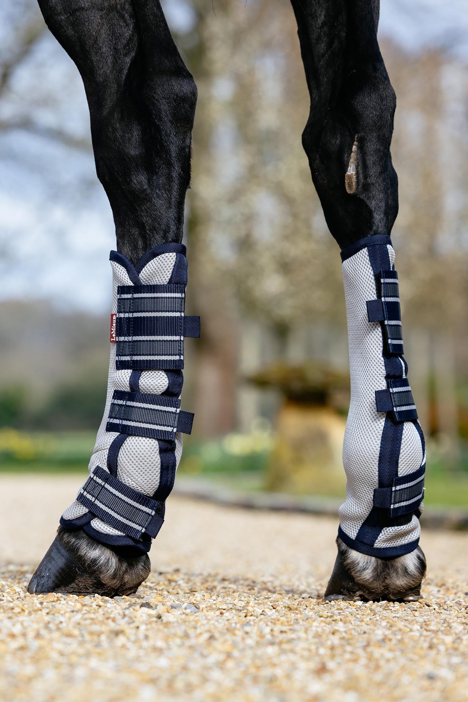 LeMieux Arika Mesh Fly Boots (Set of 4) Leg Protection & Hoof Protection for Horses