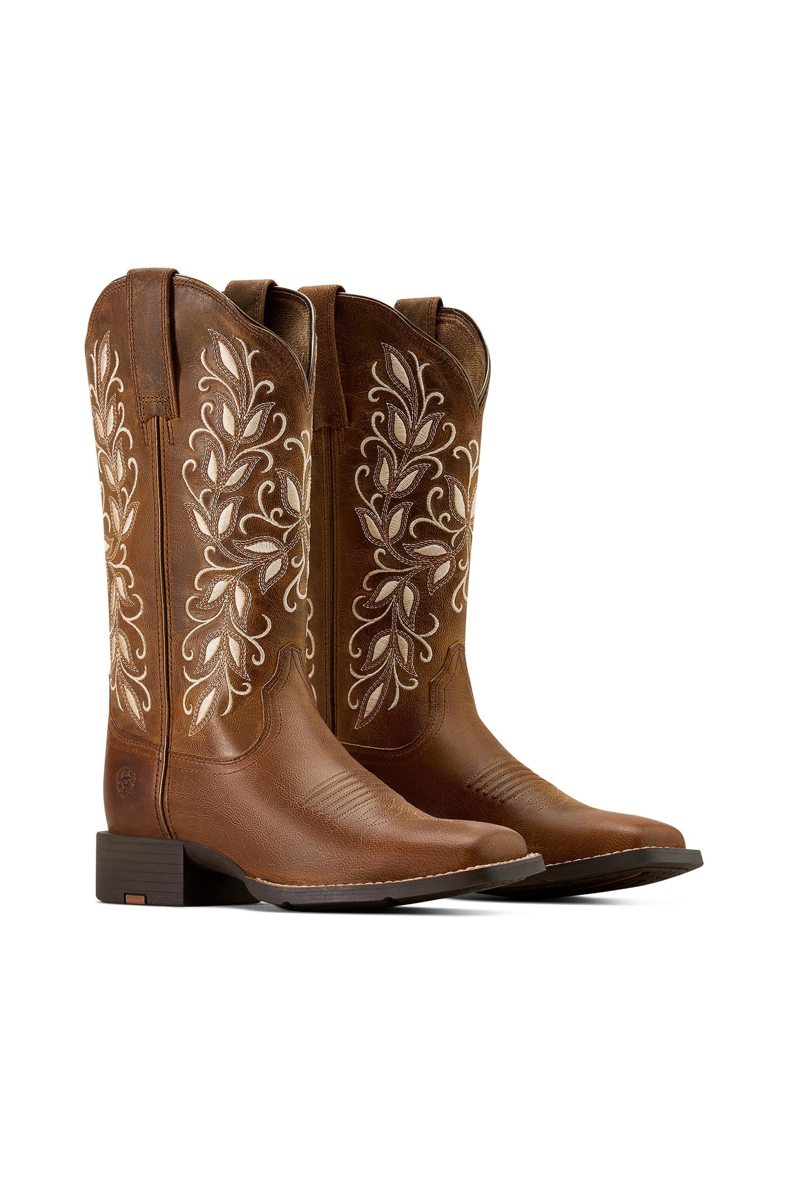 Ariat Women's Round Up Holly Wide Square Toe Western Boots Riding Boots & Riding Shoes