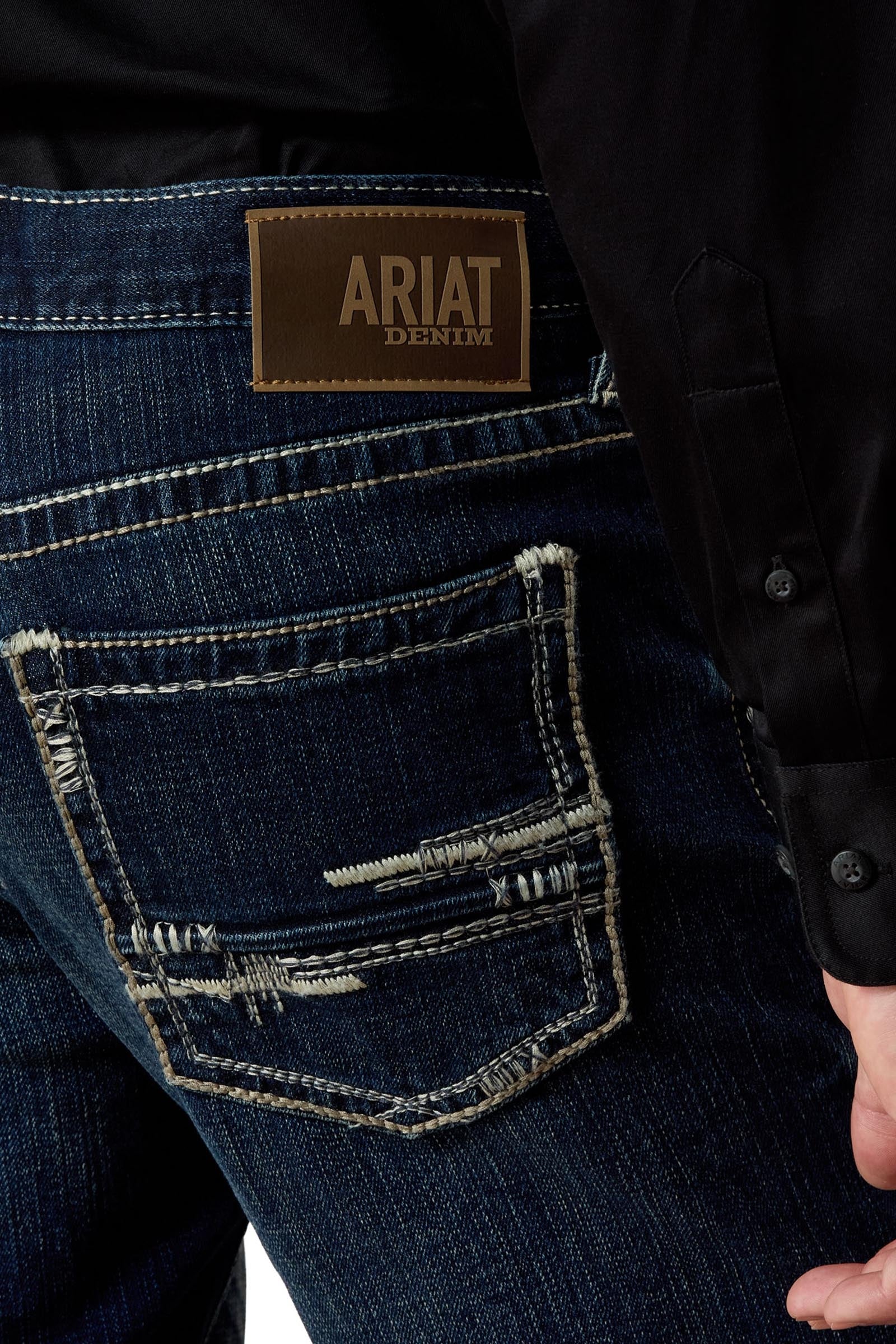 Ariat Mens M4 Relaxed Adkins Boot Cut Jeans Mens Riding Clothing