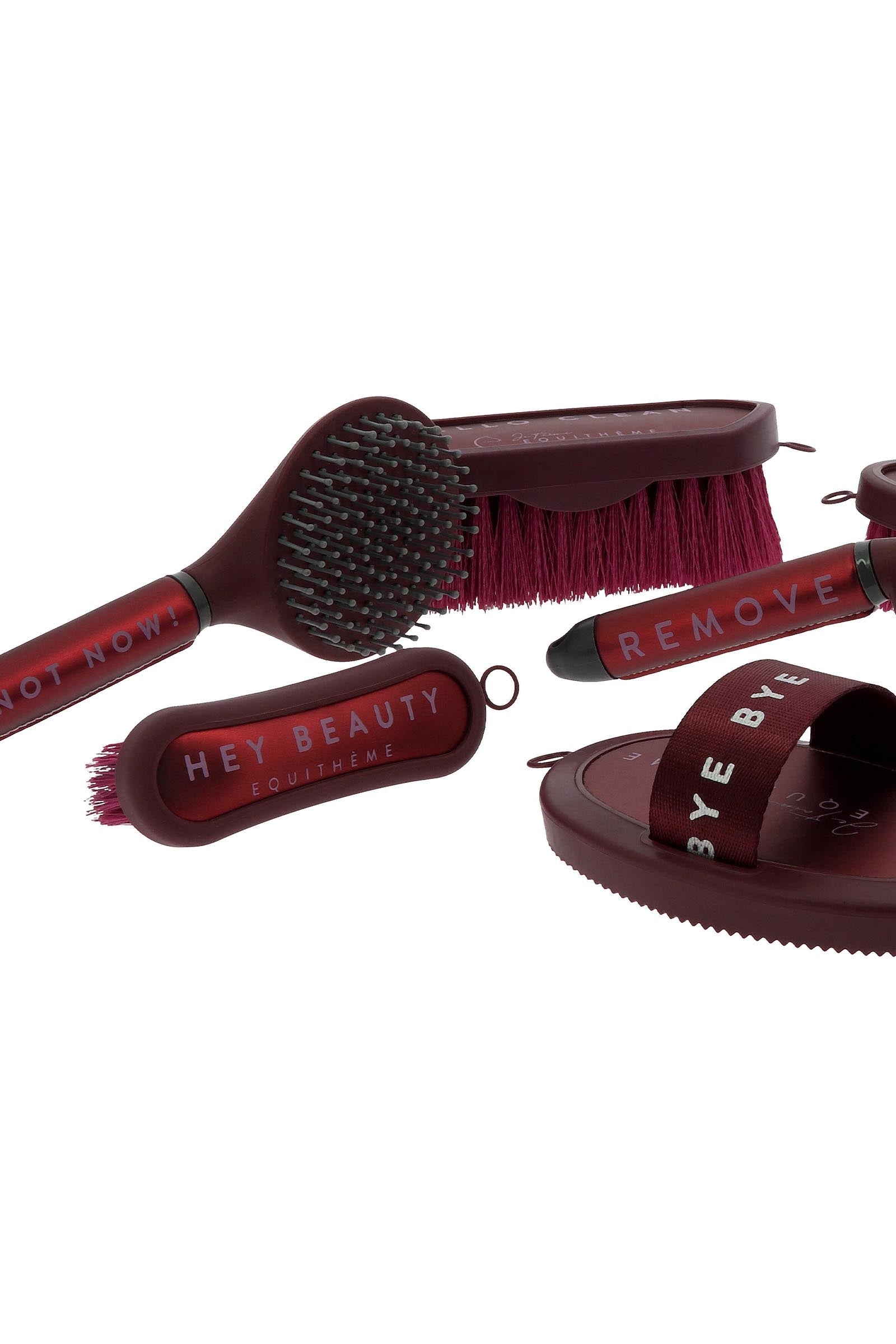 Equi Theme EQUITHÈME Je t'aime Mane Brush Horse Grooming Tools