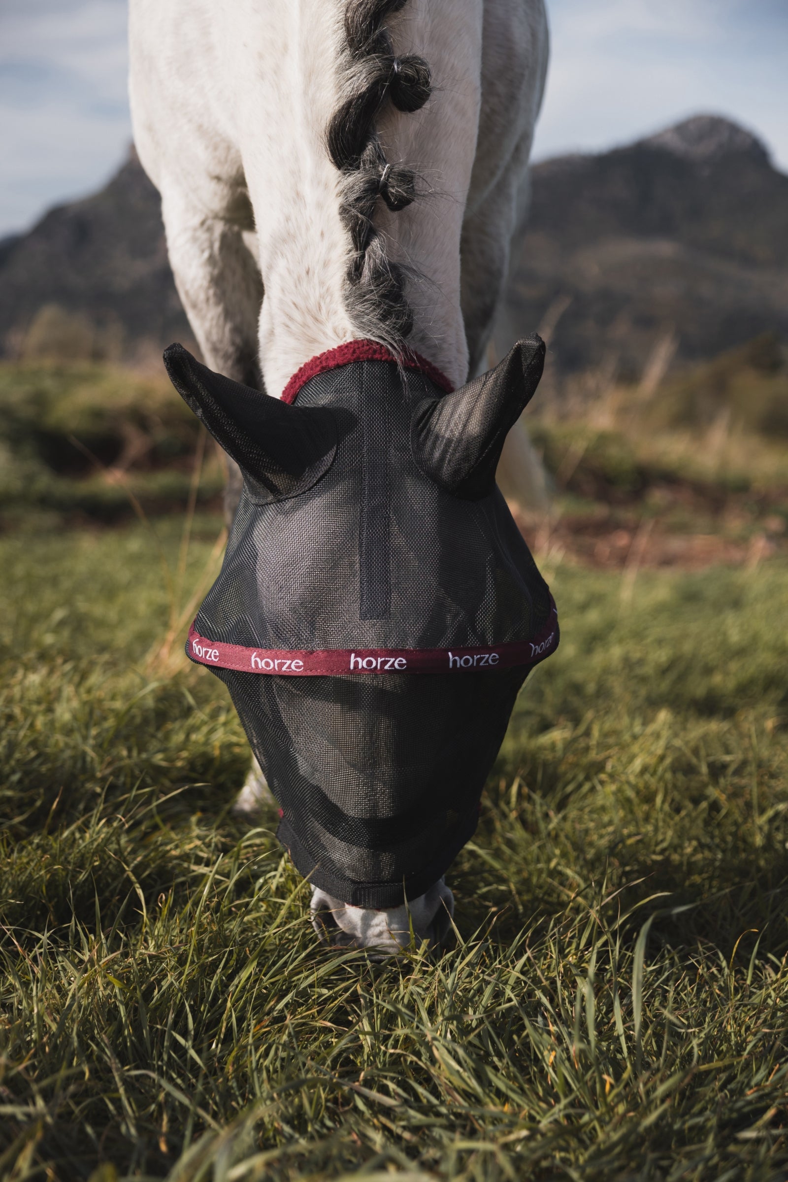 Horze Wire-Framed Flymask Antifly Protection for Horses