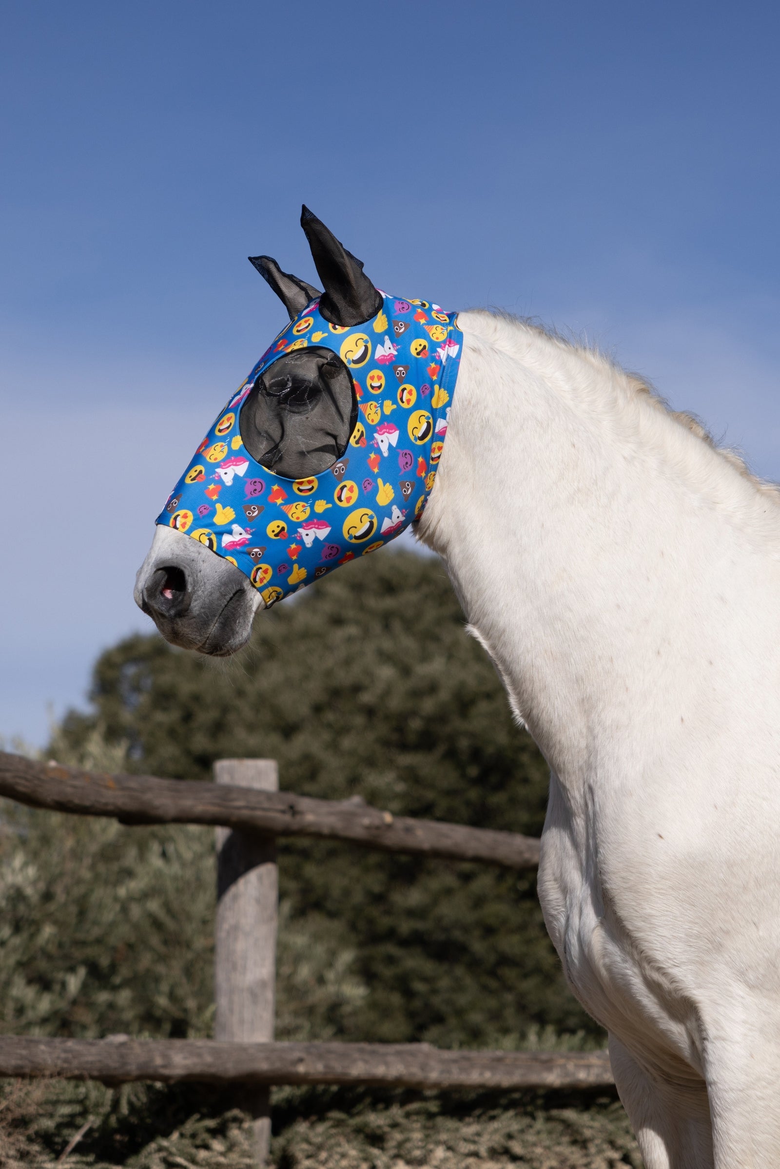 Horze Ibiza Elastic Pull-On Fly Mask Antifly Protection for Horses