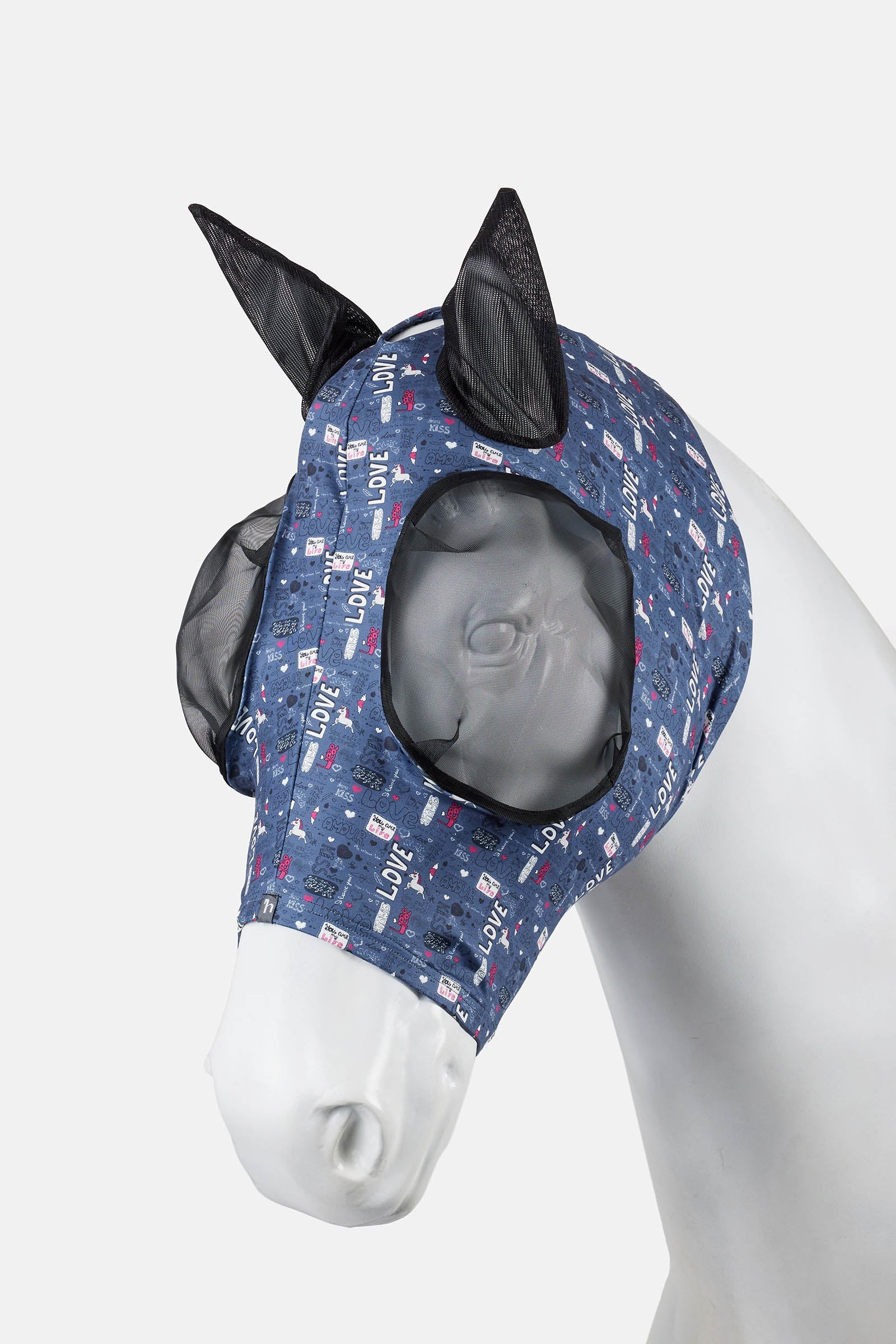 Horze Elastic Pull-On Fly Mask Antifly Protection for Horses