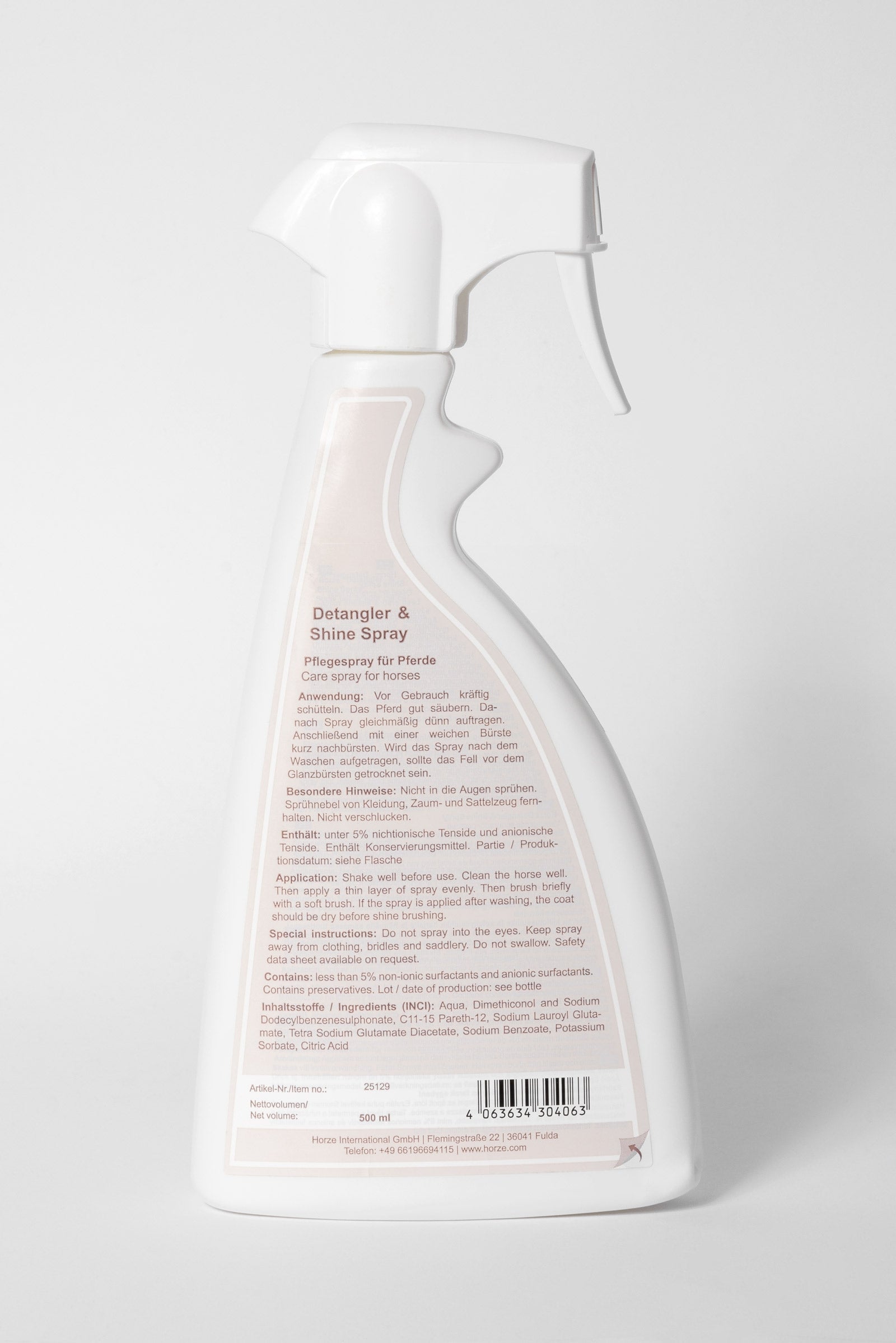 Horze Detangler & Shine Spray, 500ml Horse Health Care