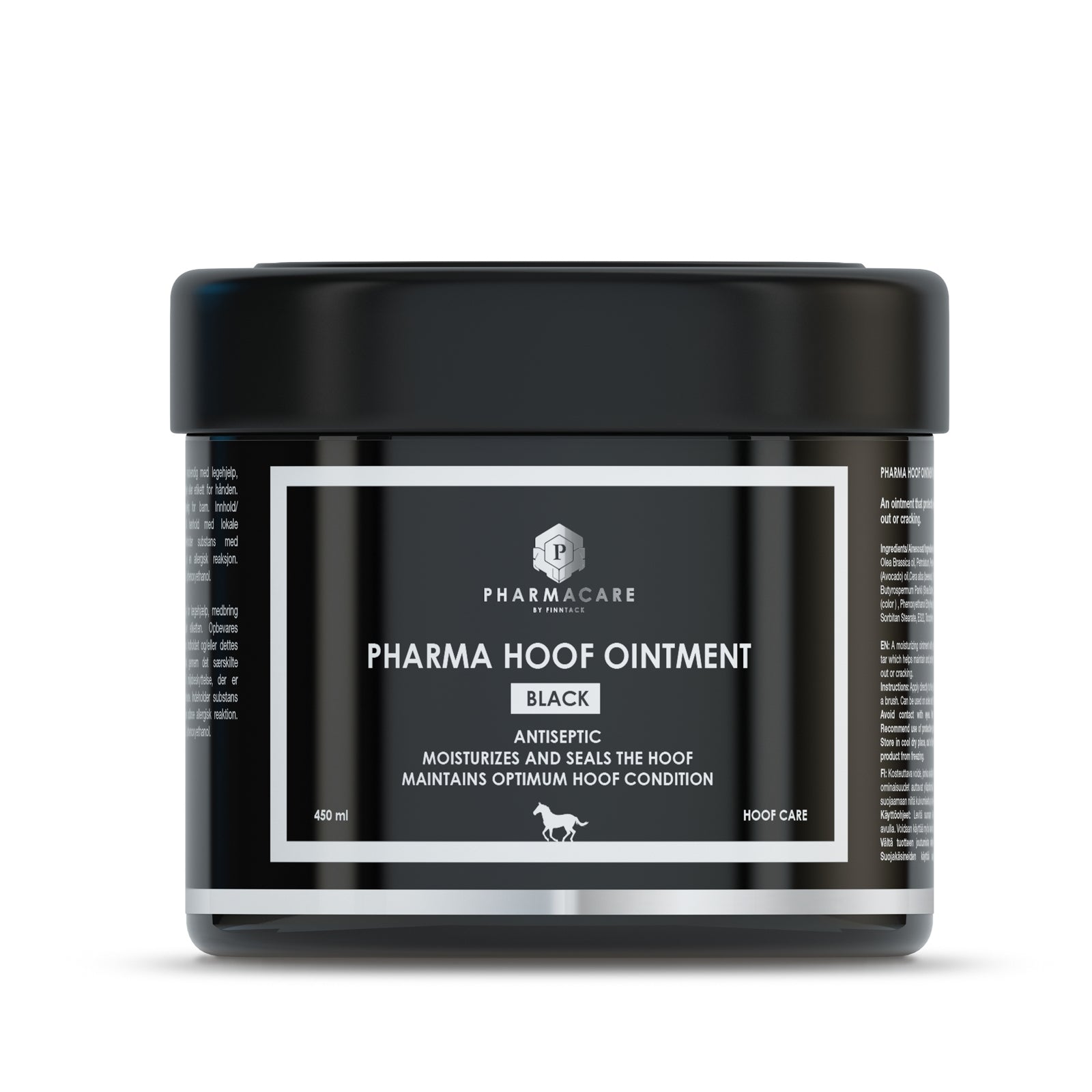 Pharmacare Pharma Hoof Ointment, Black, 450ml Horse Health Care
