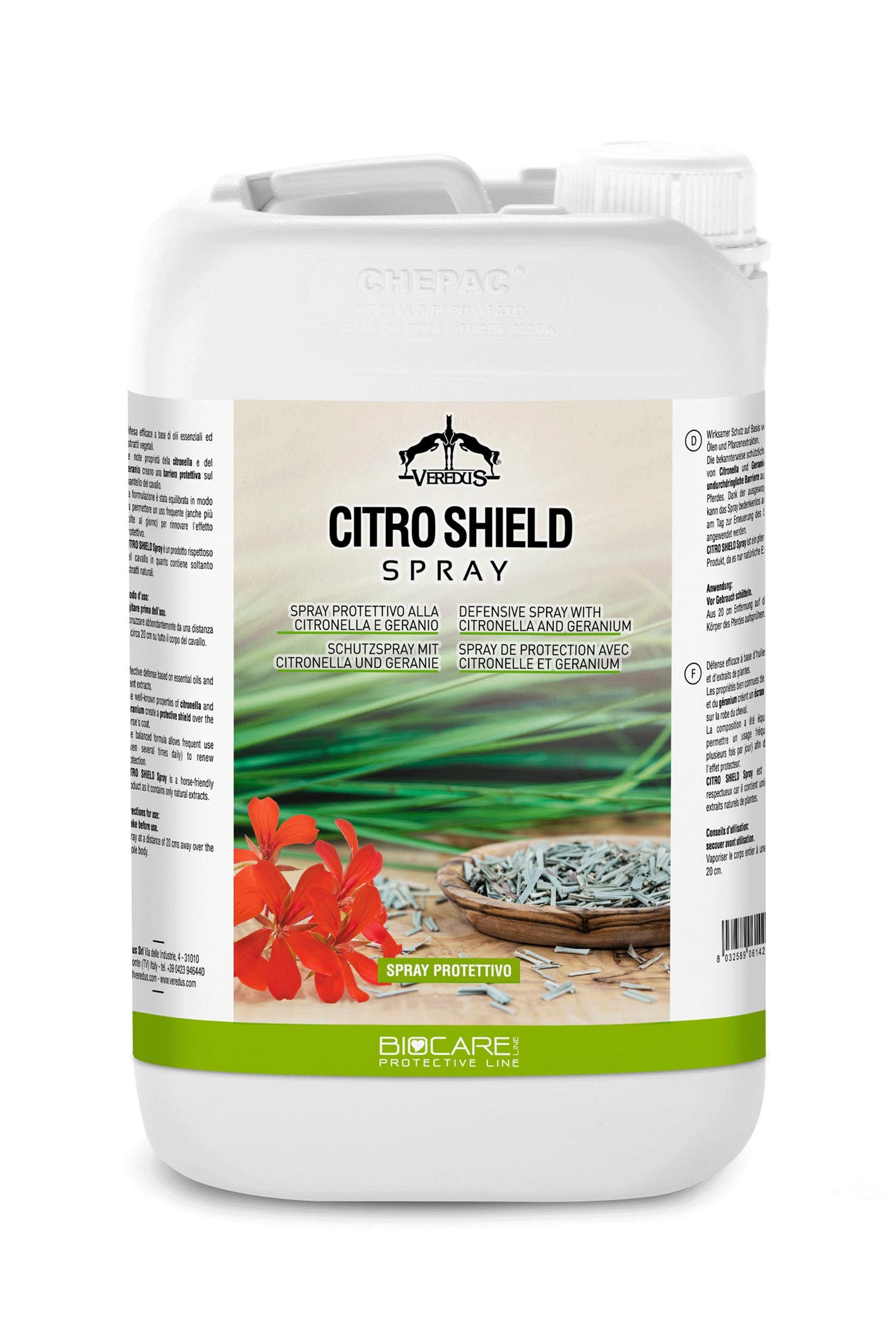 Veredus Citro Shield Insect Repellent Spray, 3000 ml Antifly Protection for Horses