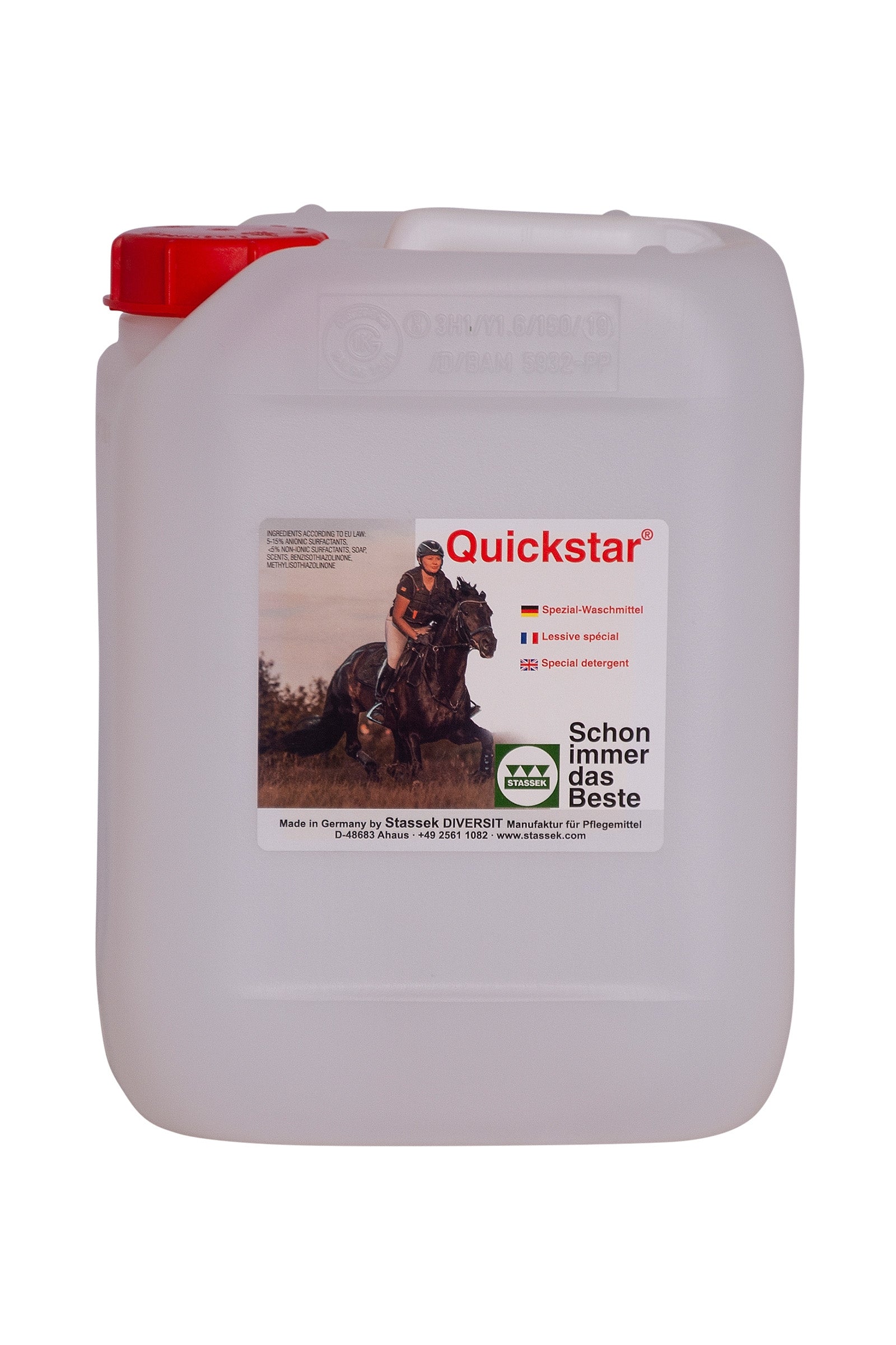 Stassek Quickstar Leather and Wool Care Detergent, 2 liters Horse Health Care
