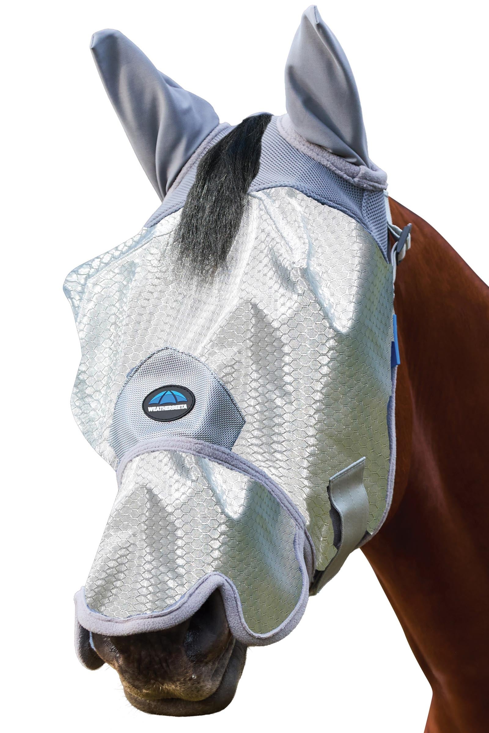 Weatherbeeta Comfitec Hexi Shield Fly Mask With Ears & Nose Antifly Protection for Horses