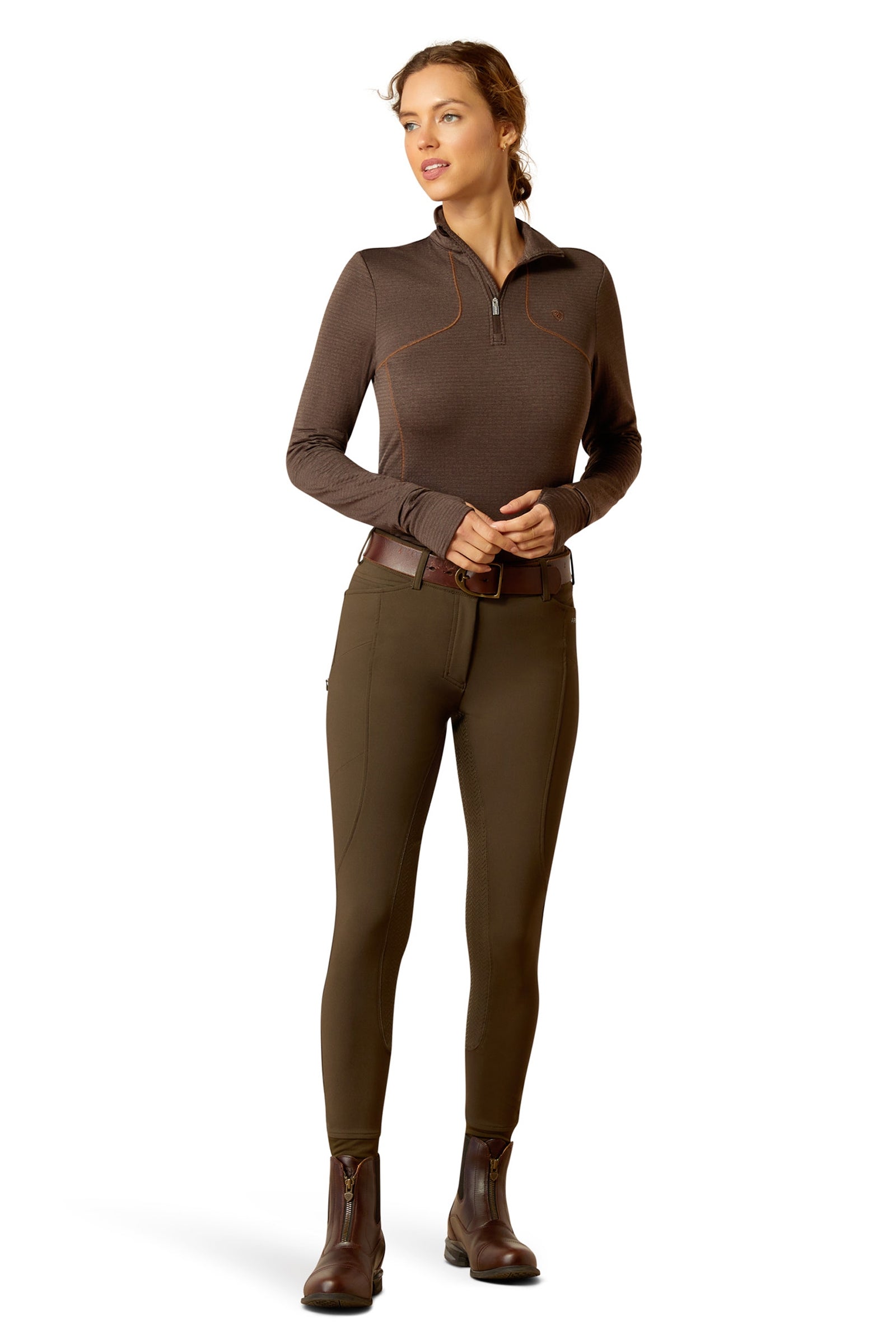 Ariat Gridwork 1/4 Zip Baselayer Shirt Women’s Riding Clothing