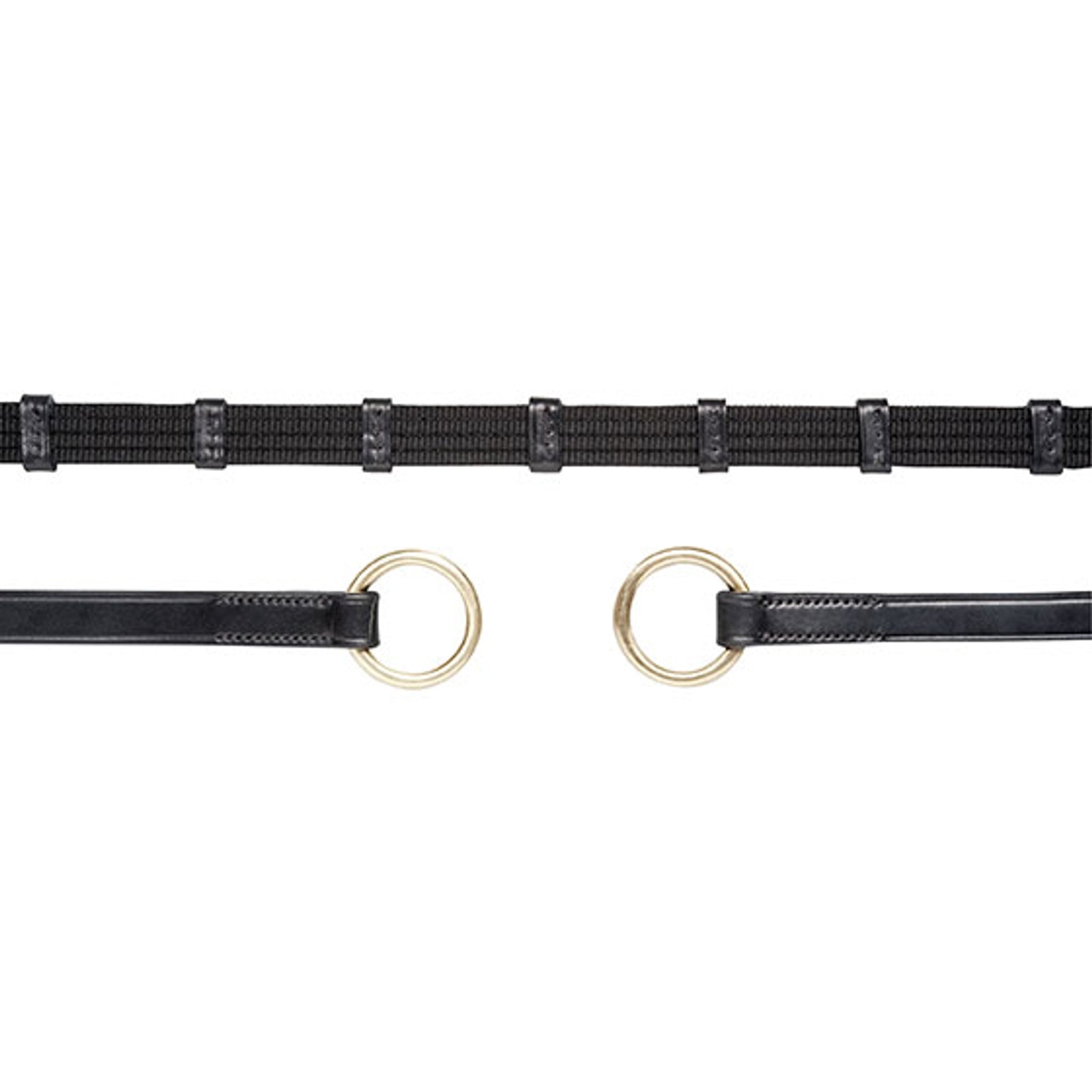 Schockemöhle Sports Reins double stop with ring, Reins Basic Bridles & Reins