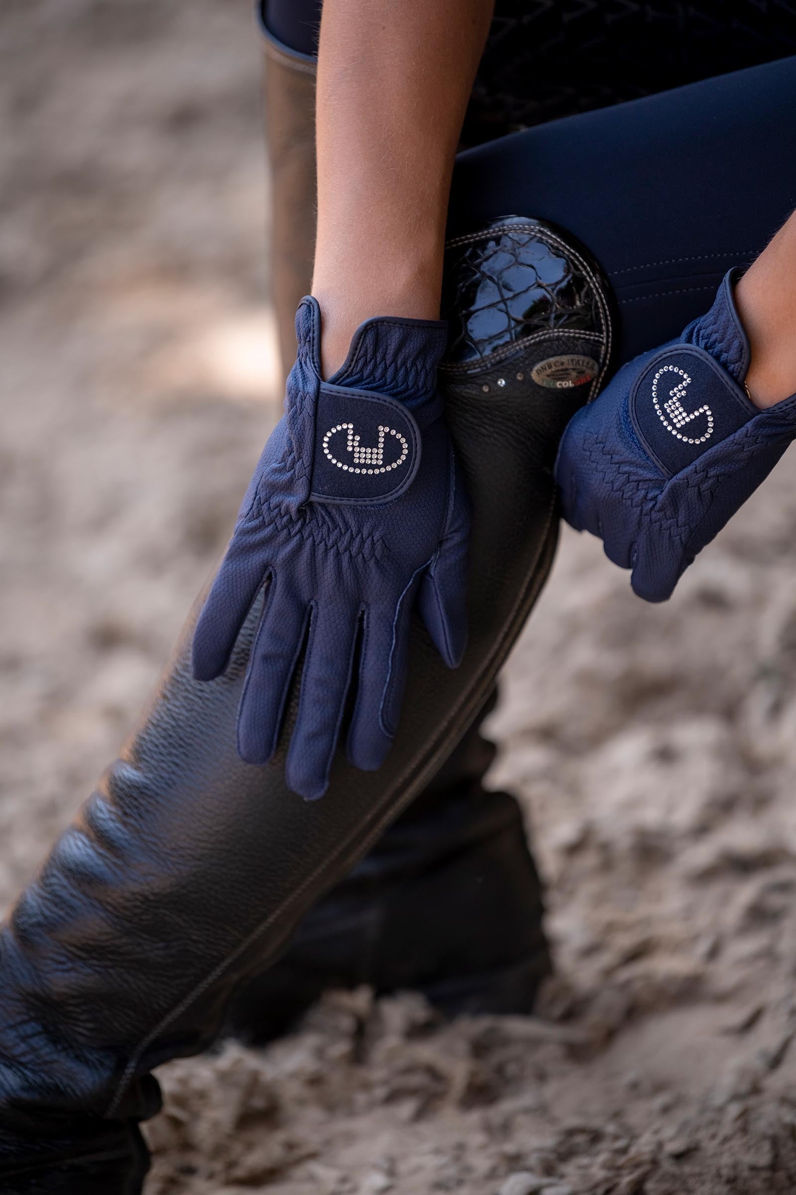 Roeckl Lisboa Ladies Roeck grip Swarovski riding gloves Riding Gloves
