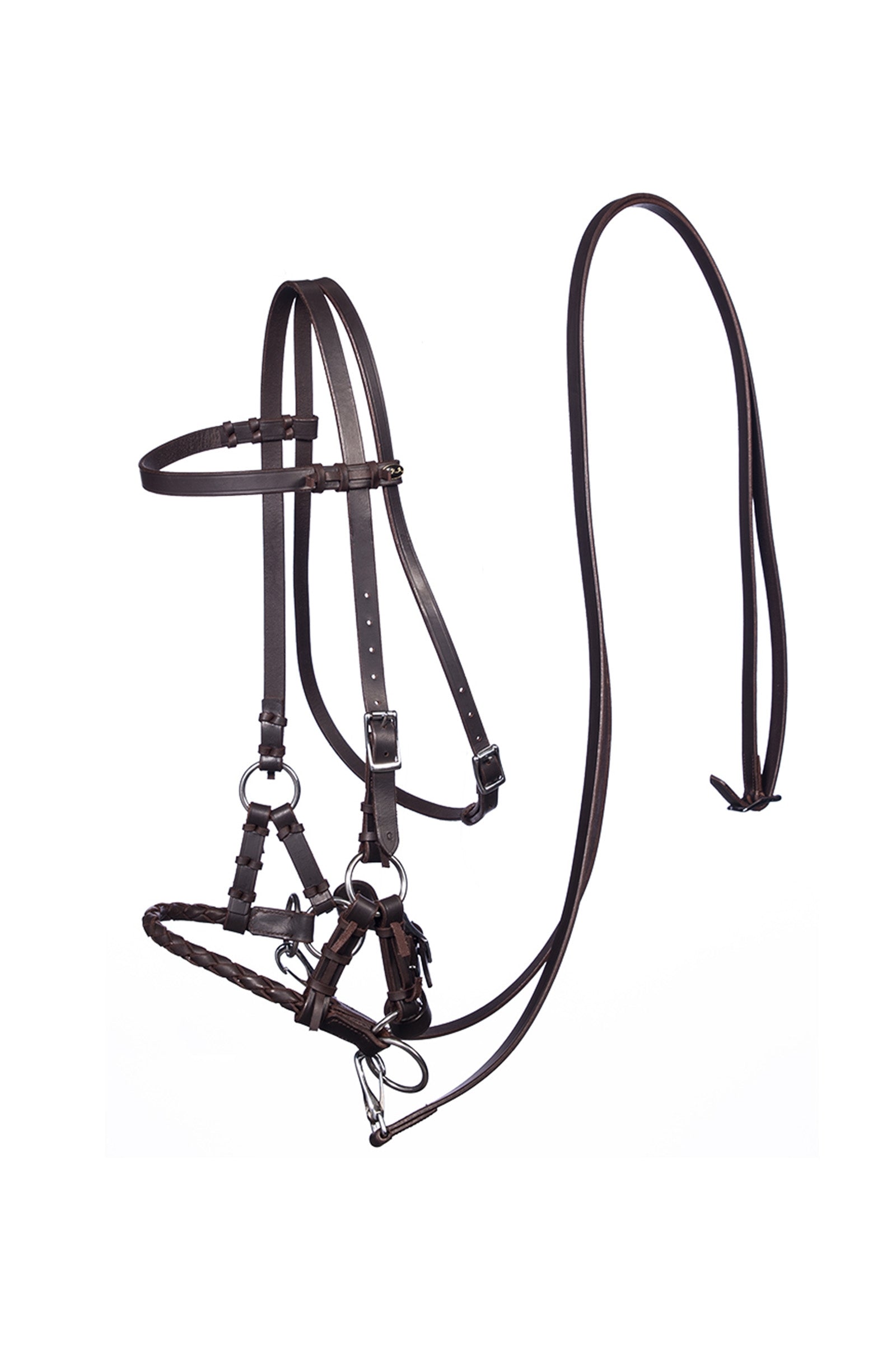 F.R.A. Freedom Riding Articles Pariba Sidepull (System 3) Woven Noseband, w/ Reins Bridles & Reins