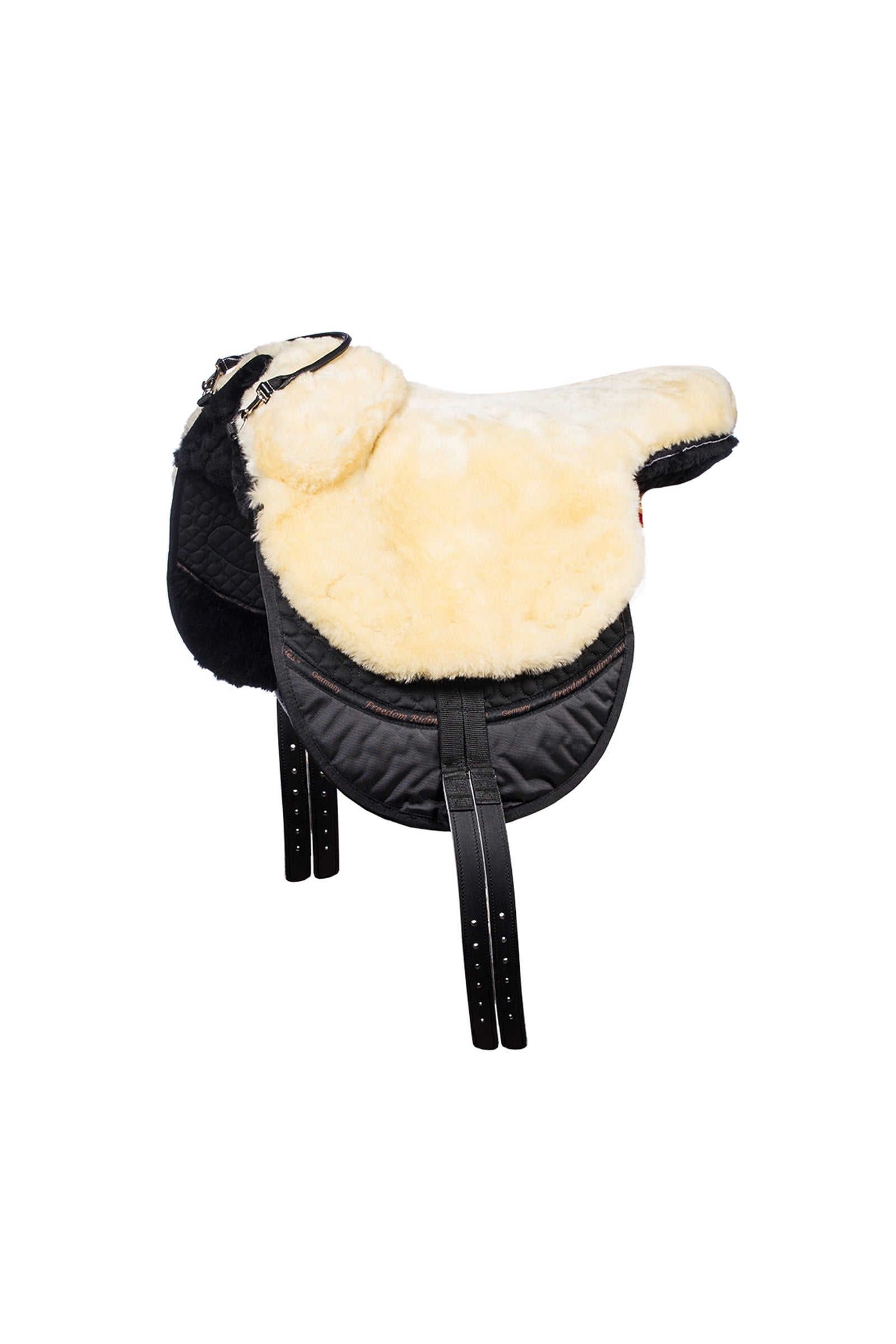 F.R.A. Freedom Riding Articles Macon Extra Merino Bareback Pad, Knee Rolls & Inlays, S Saddles, Girths & Stirrups