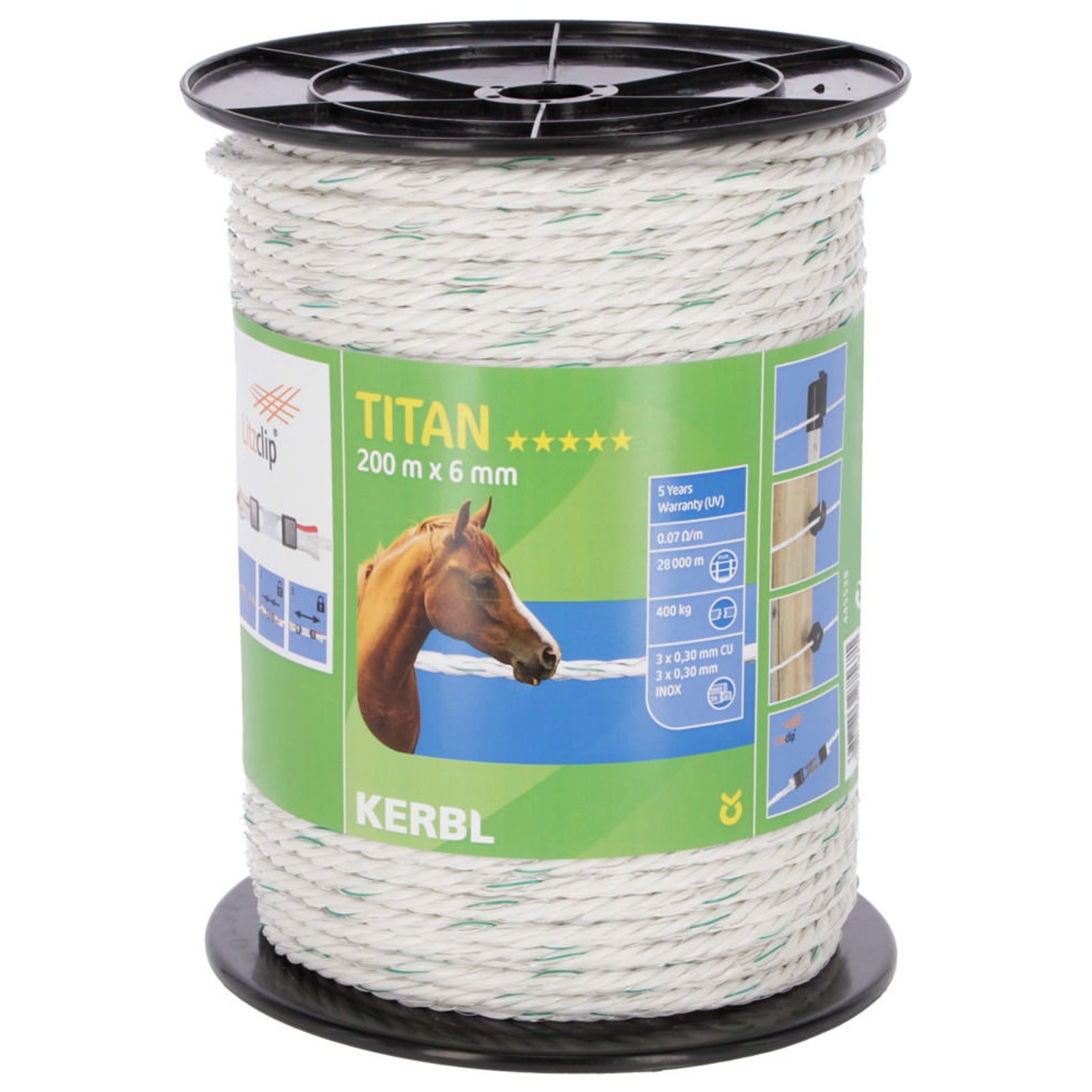 Kerbl Titan Fencing Rope (200m) Fencing Supplies