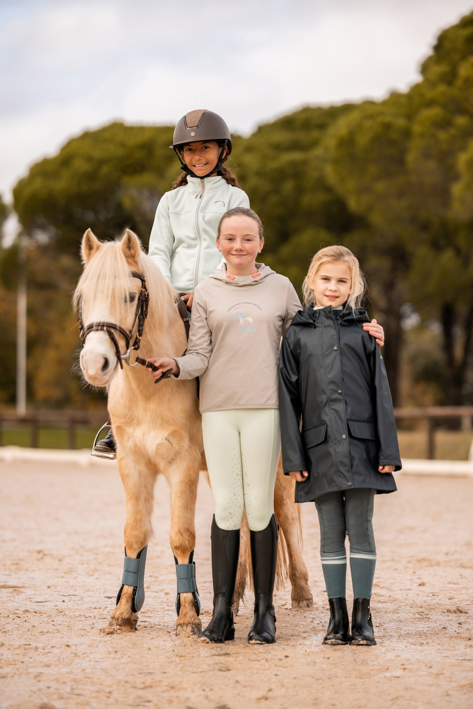 Horze Clara Kids' Rain Riding Jacket Kids Apparel