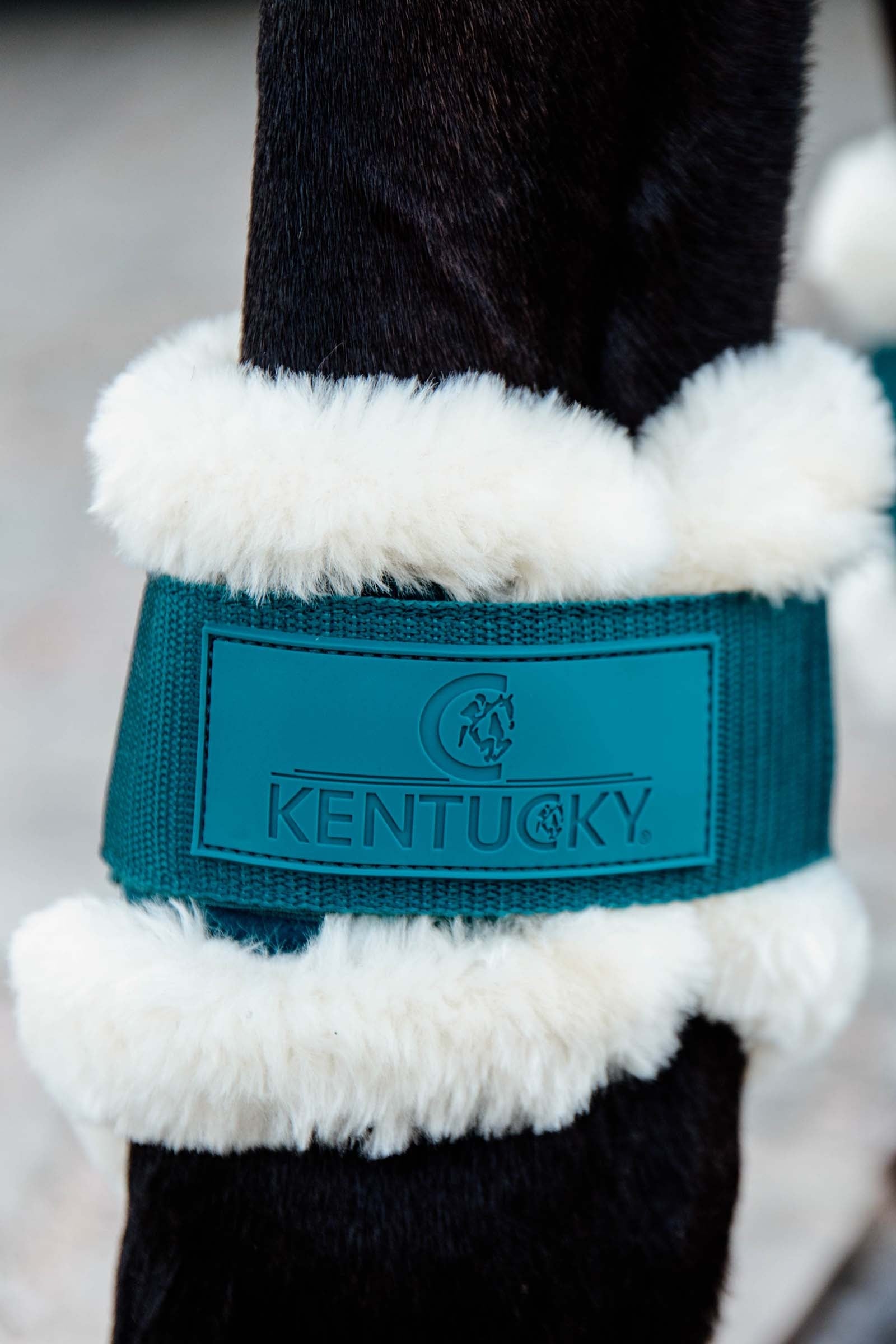 Kentucky Horsewear Vegan Sheepskin Young Horse Fetlock Boots Leg Protection & Hoof Protection for Horses