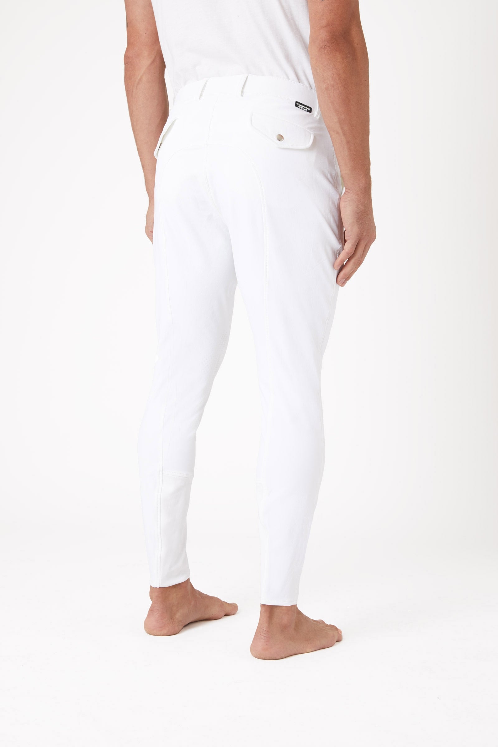 Horze Grand Prix Men's Silicone Knee Patch Breeches UPF 50+ Mens Riding Clothing