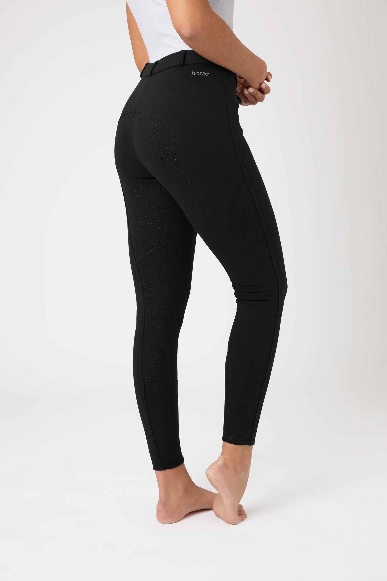 Horze Active Women's Silicone Full Seat Breeches Womens Breeches