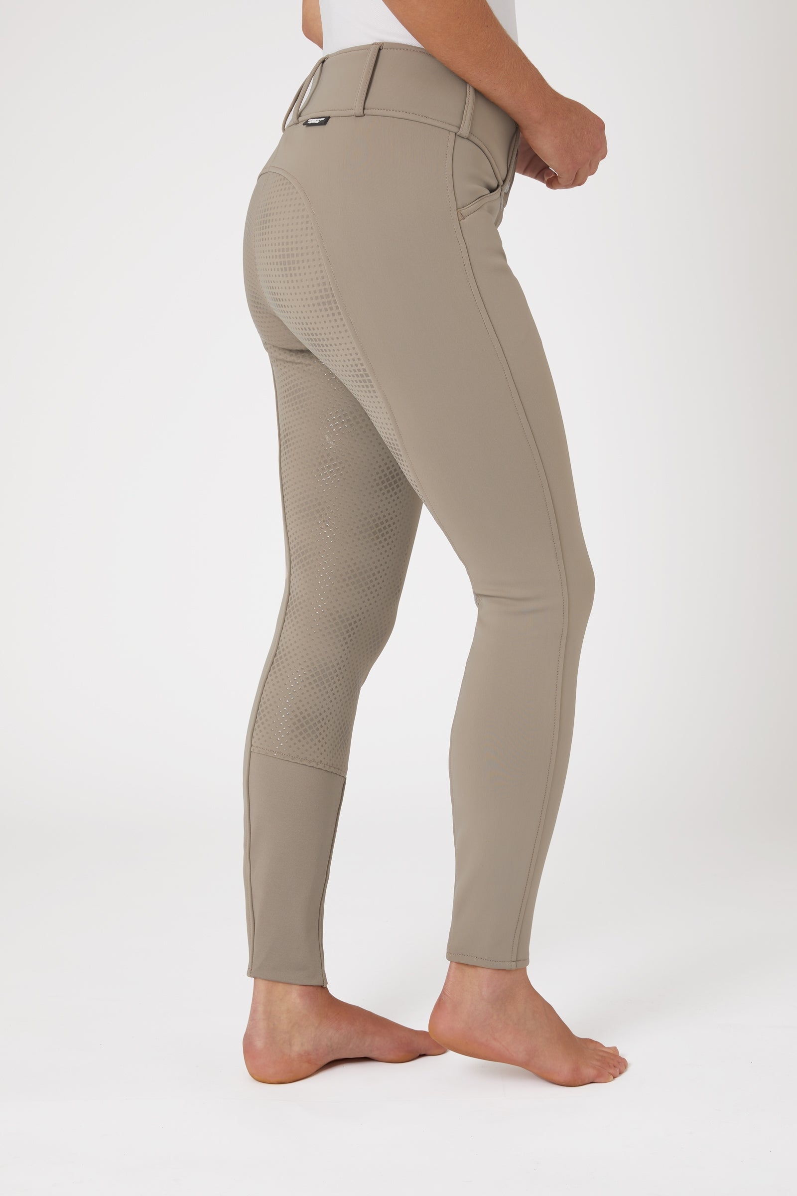 Horze Grand Prix Thermo Softshell Silicone FS Breeches for Women Womens Breeches
