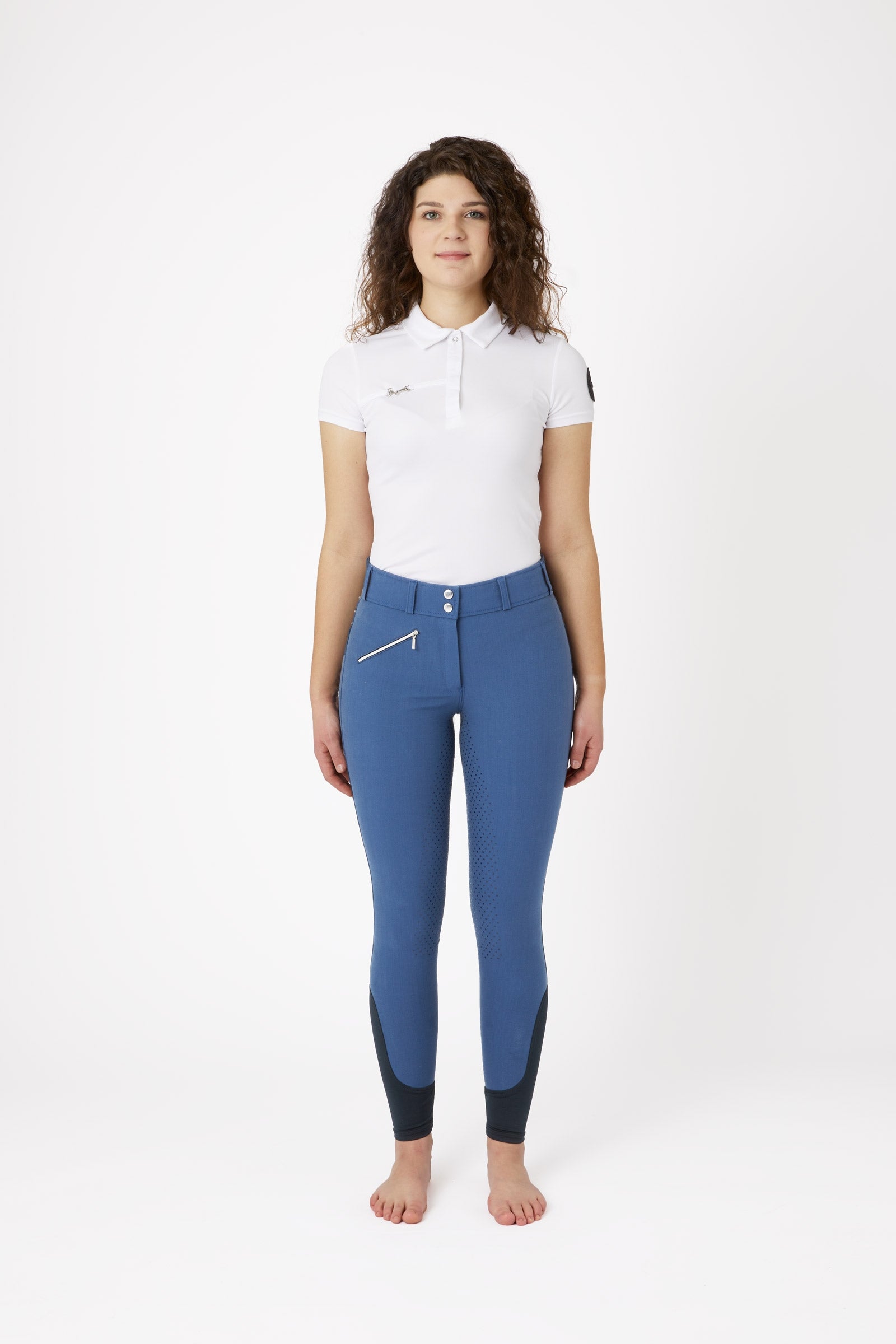 Horze Women's High Waist Full Grip Breeches with Crystals Womens Breeches