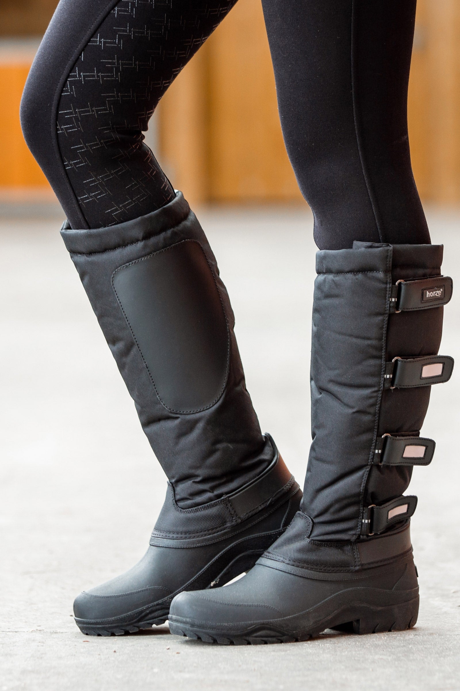 POLAR Dames snowboots Nylon lange wintersneeuw Waterdichte warme regenlaars - zwart/zwart - 8 - ZZCD0025 POLAR Dames snowboots Nylon lange wintersneeuw Waterdichte warme regenlaars - zwart/zwart - 8 - ZZCD0025