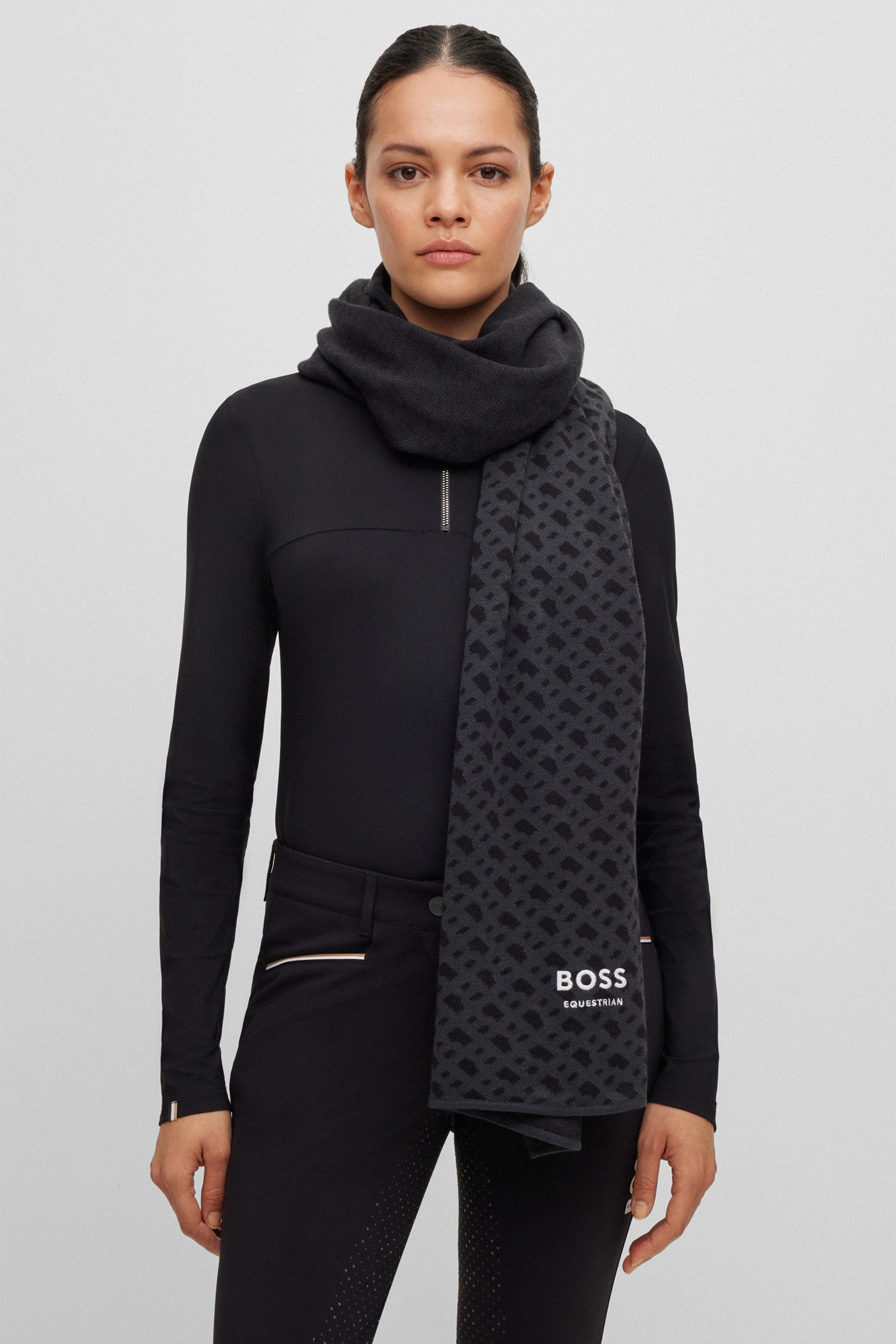 BOSS Equestrian Boss Monogram Scarf Accessories
