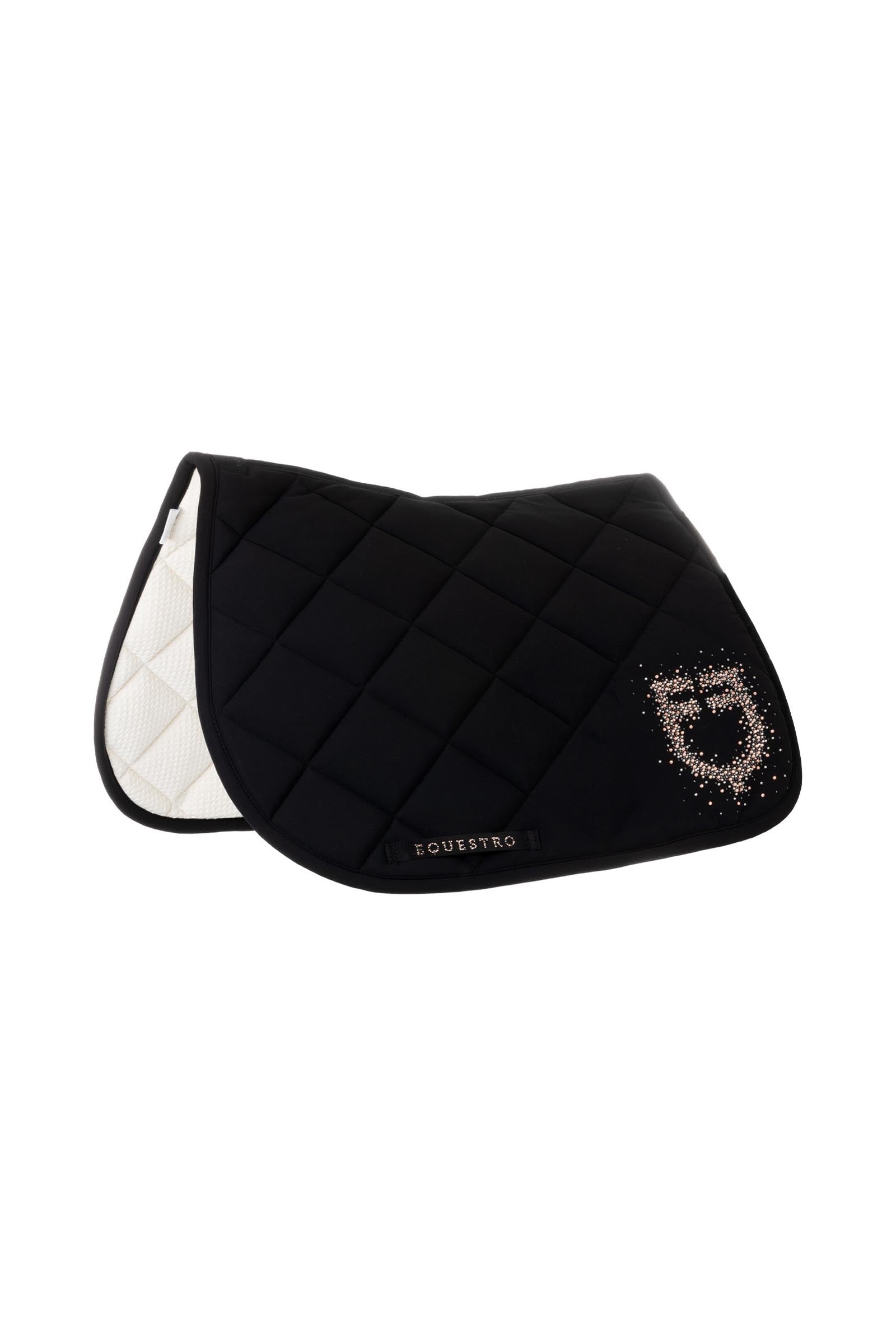 Equestro Jumping Saddle Pad With Rhinestone Logo Saddle Pads