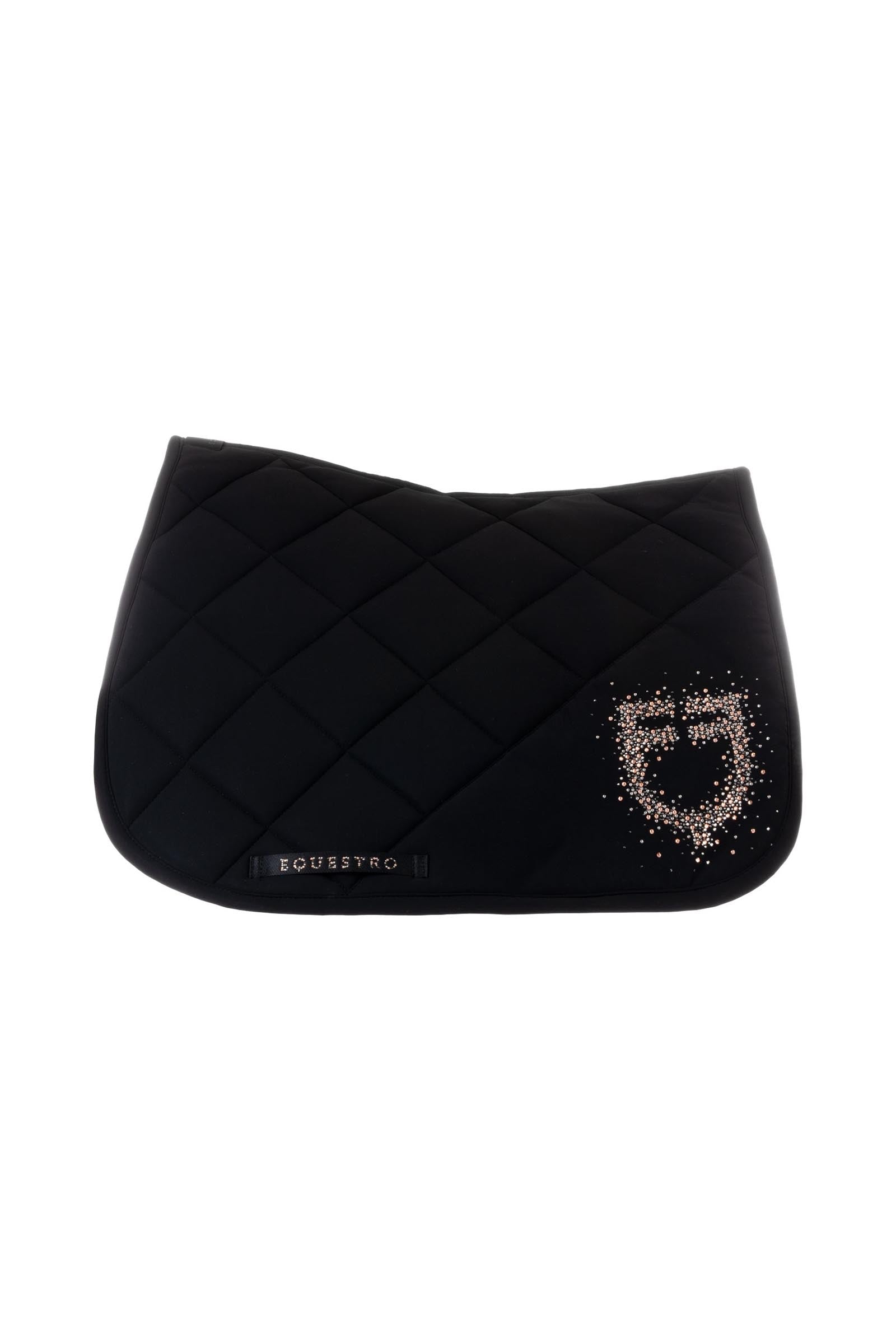 Equestro Jumping Saddle Pad With Rhinestone Logo Saddle Pads