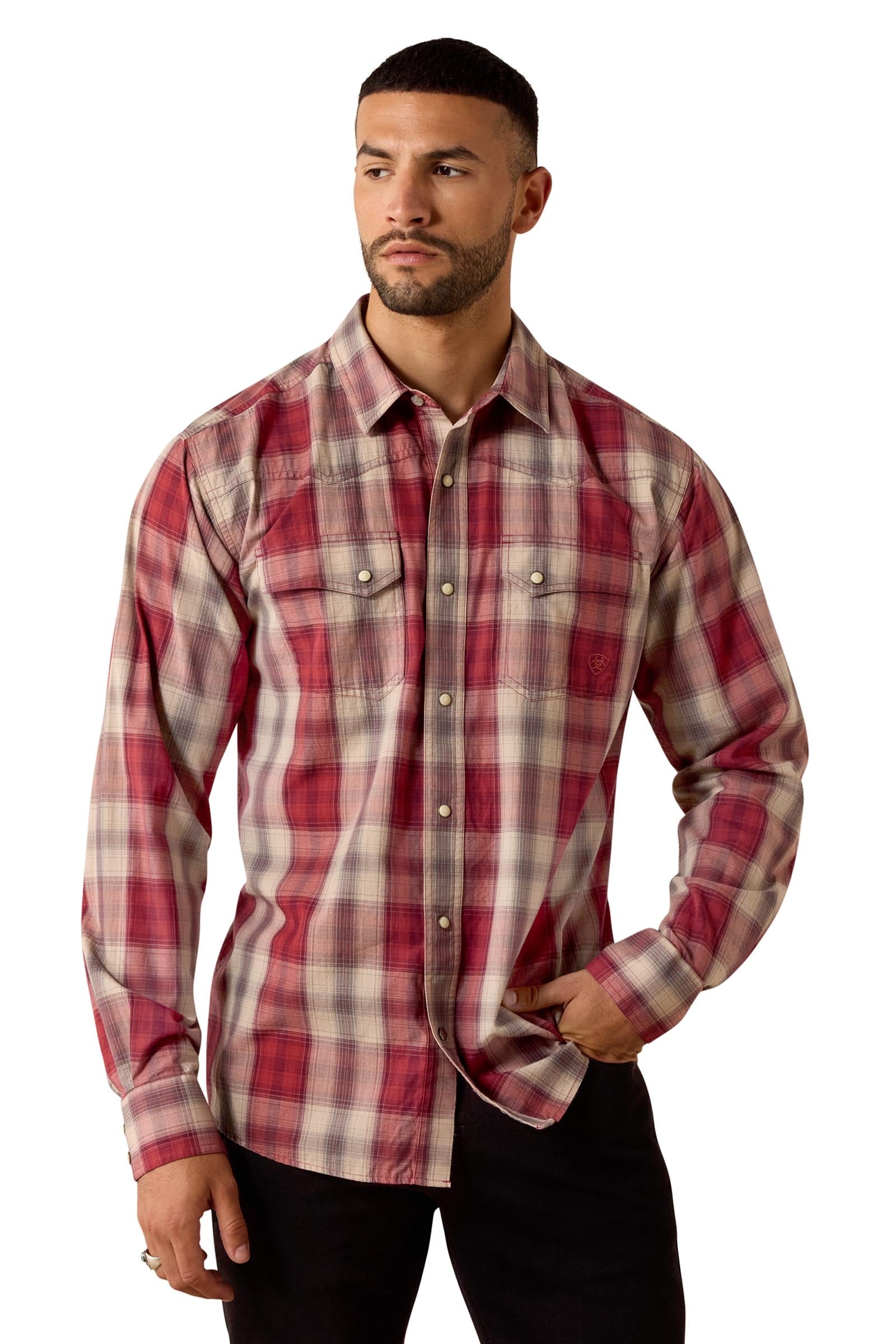 Ariat Men's Retro Hawthorne Fitted Snap Shirt Mens Riding Clothing