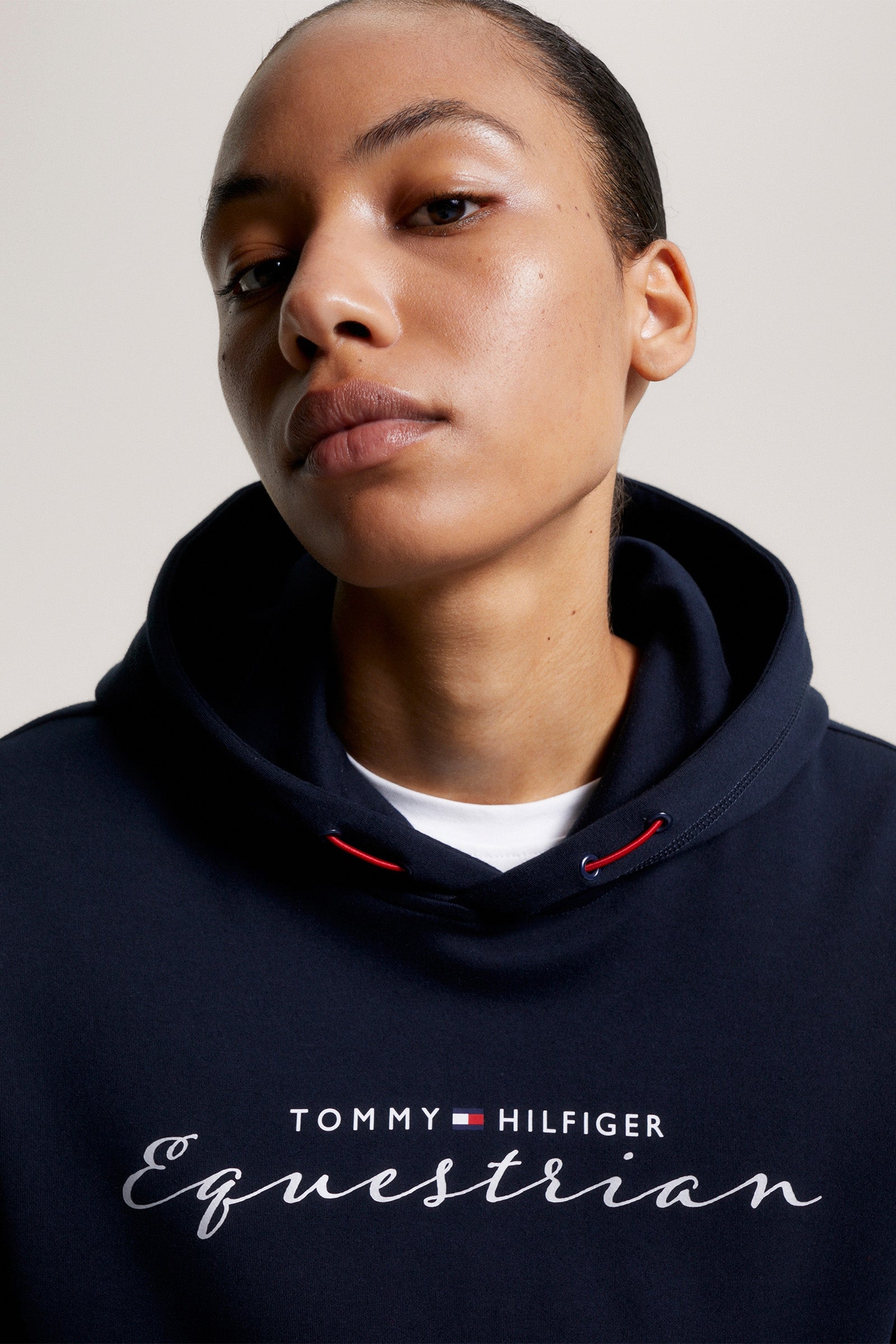 Tommy Hilfiger Equestrian Metallic Logo Women's Graphic Hoodie Women’s Riding Clothing