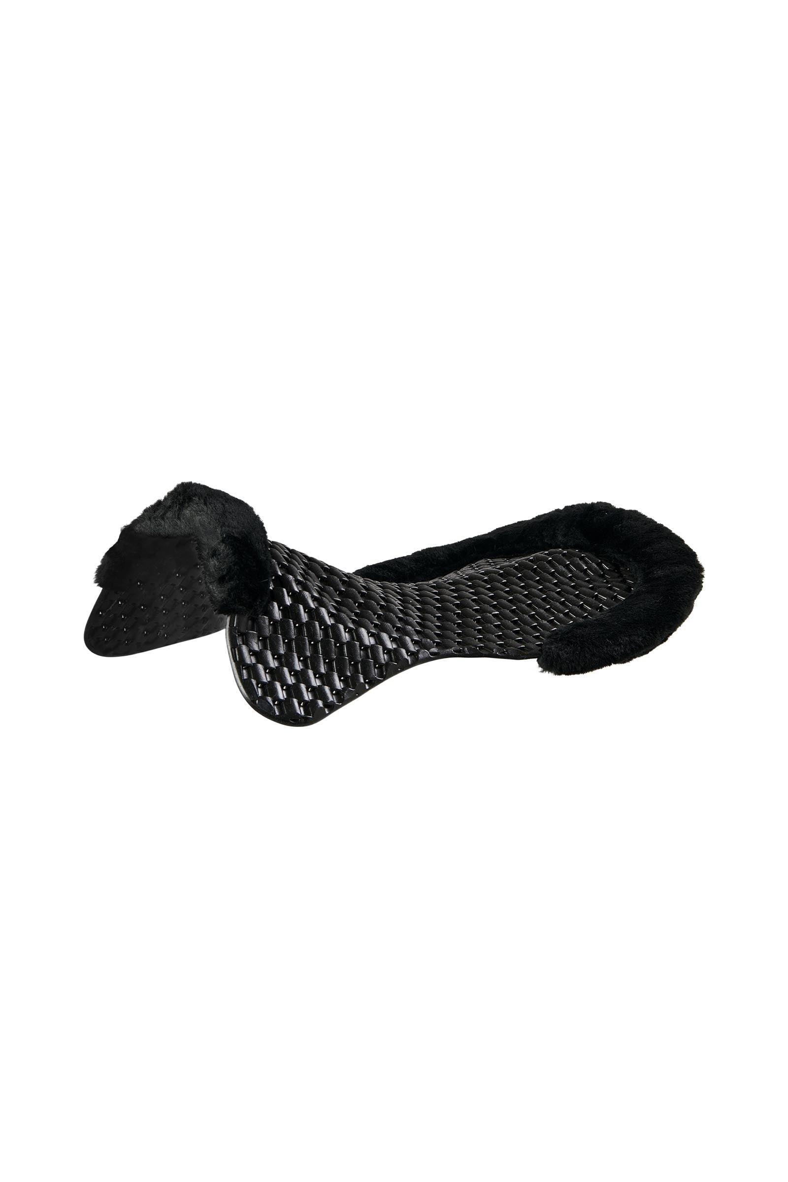 Acavallo Gel Non Slip Respira With Faux Sheepskin Cut-Out Flat Saddle Pads