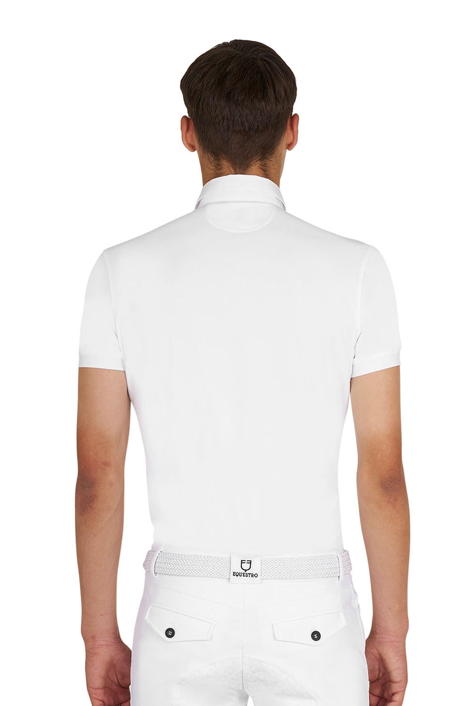 Equestro Men's Breathable Competition Polo Shirt Mens Riding Clothing