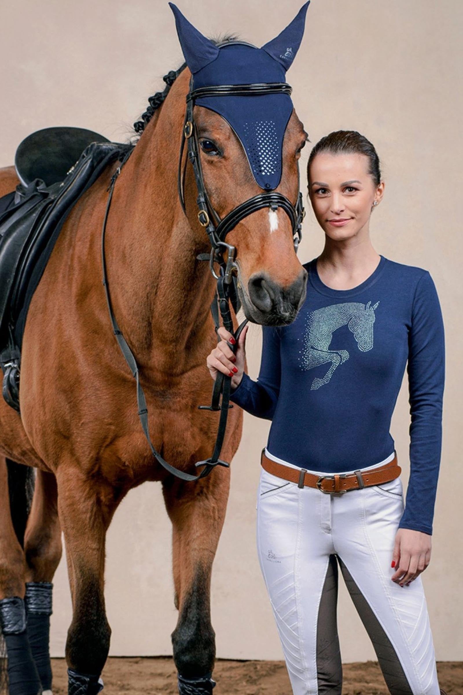 Cavalliera Riding Cotton Top Jumping Star, Women's Long Sleeve Women’s Riding Clothing