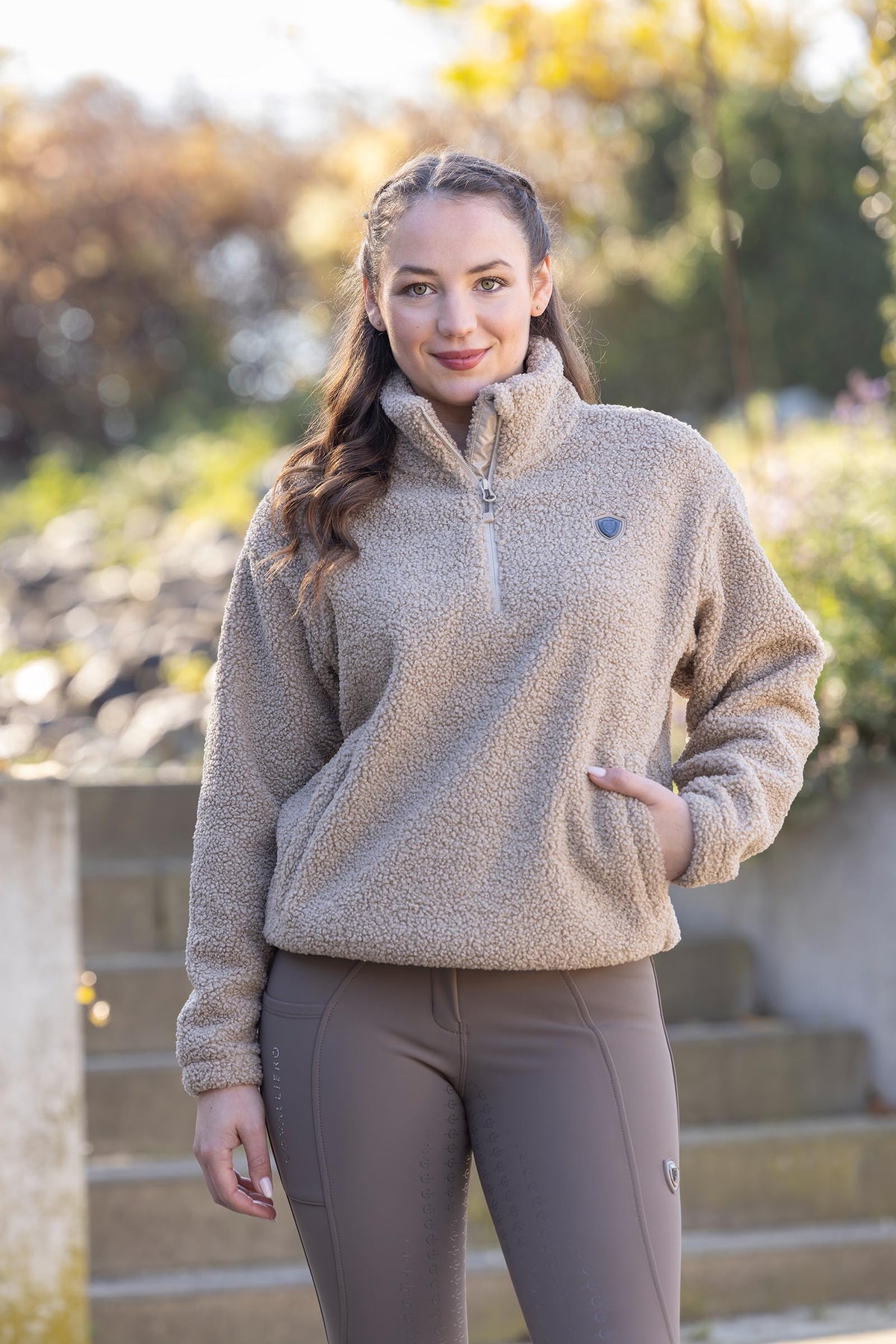 Covalliero FW26 Womens Teddy Sweater Women’s Riding Clothing