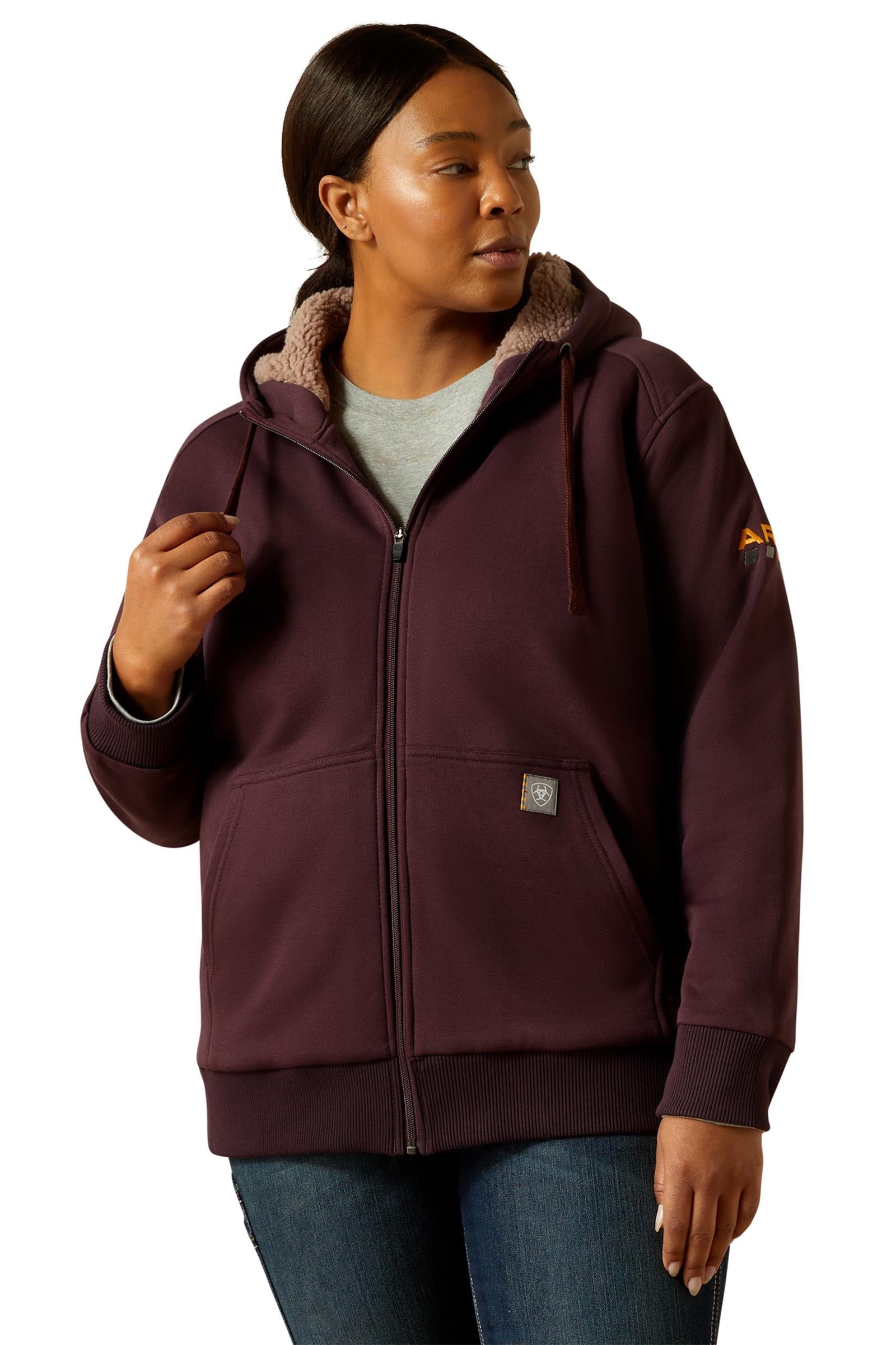Ariat Rebar Women´s All-Weather Sherpa Full Zip Hoodie Women’s Riding Clothing